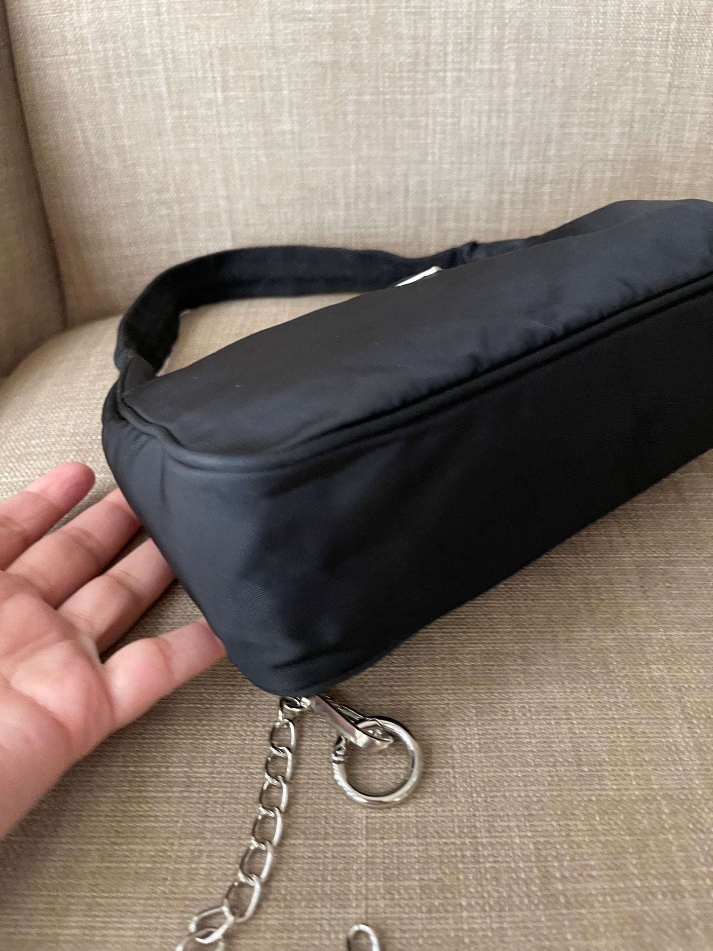 Authentic vintage Prada nylon small shoulder bag