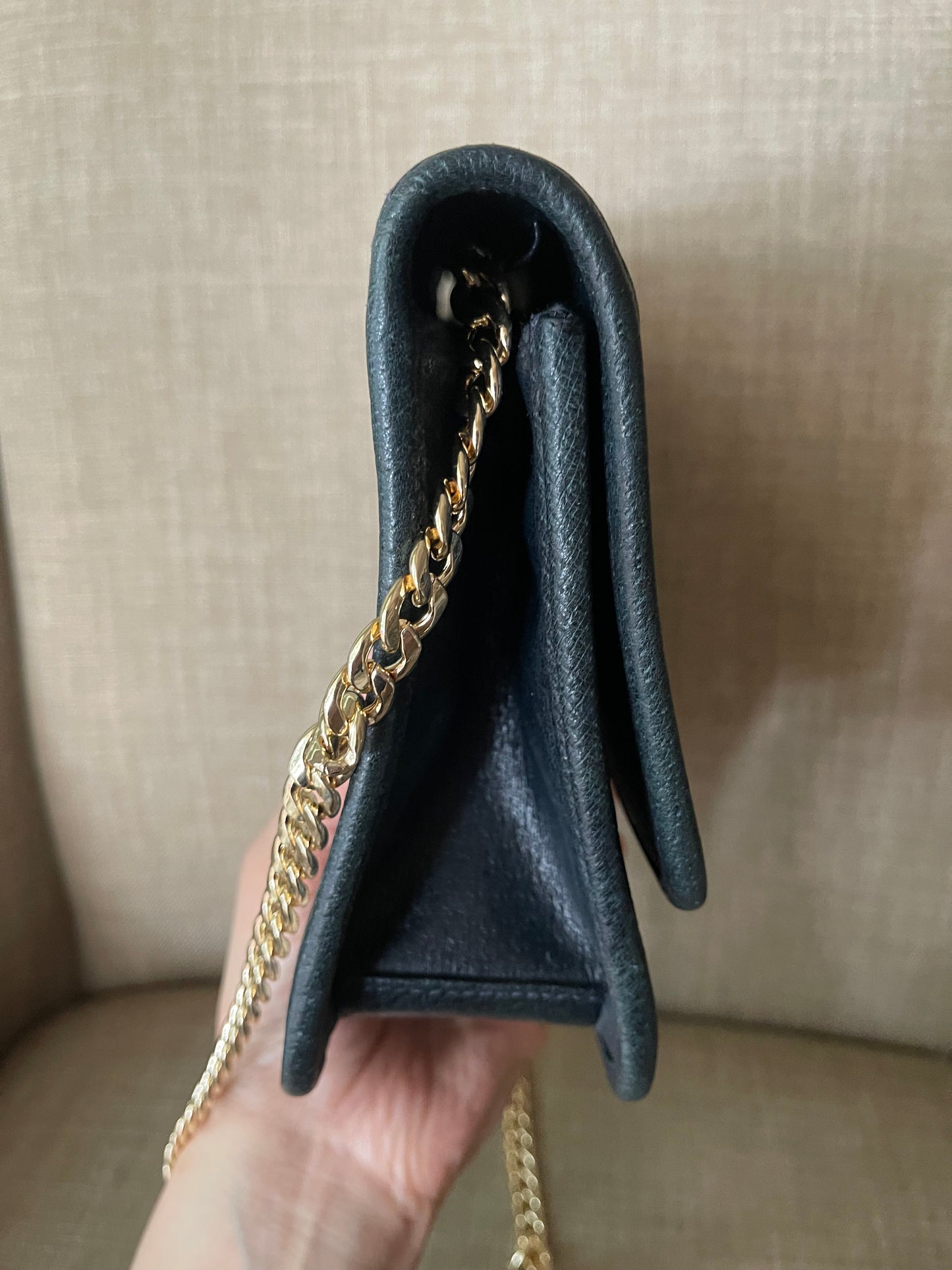 Authentic vintage Gucci web sherry line clutch crossbody bag