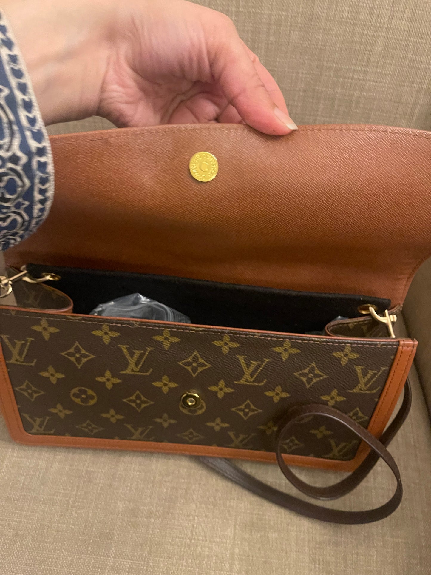 Authentic Louis Vuitton vintage dame clutch bag