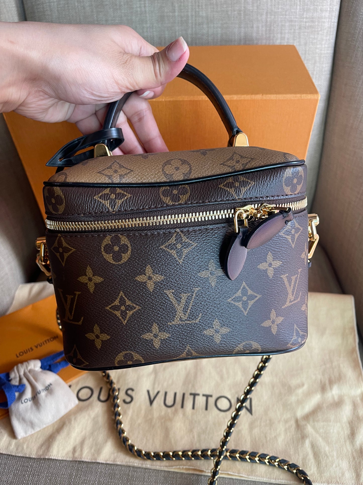 Authentic Louis Vuitton vanity bag pm