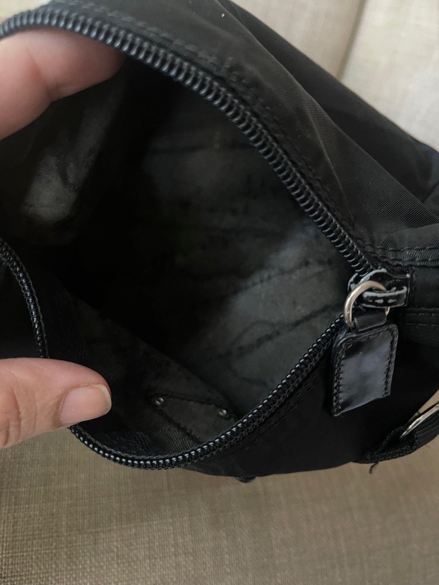 Authentic Prada nylon pouch crossbody