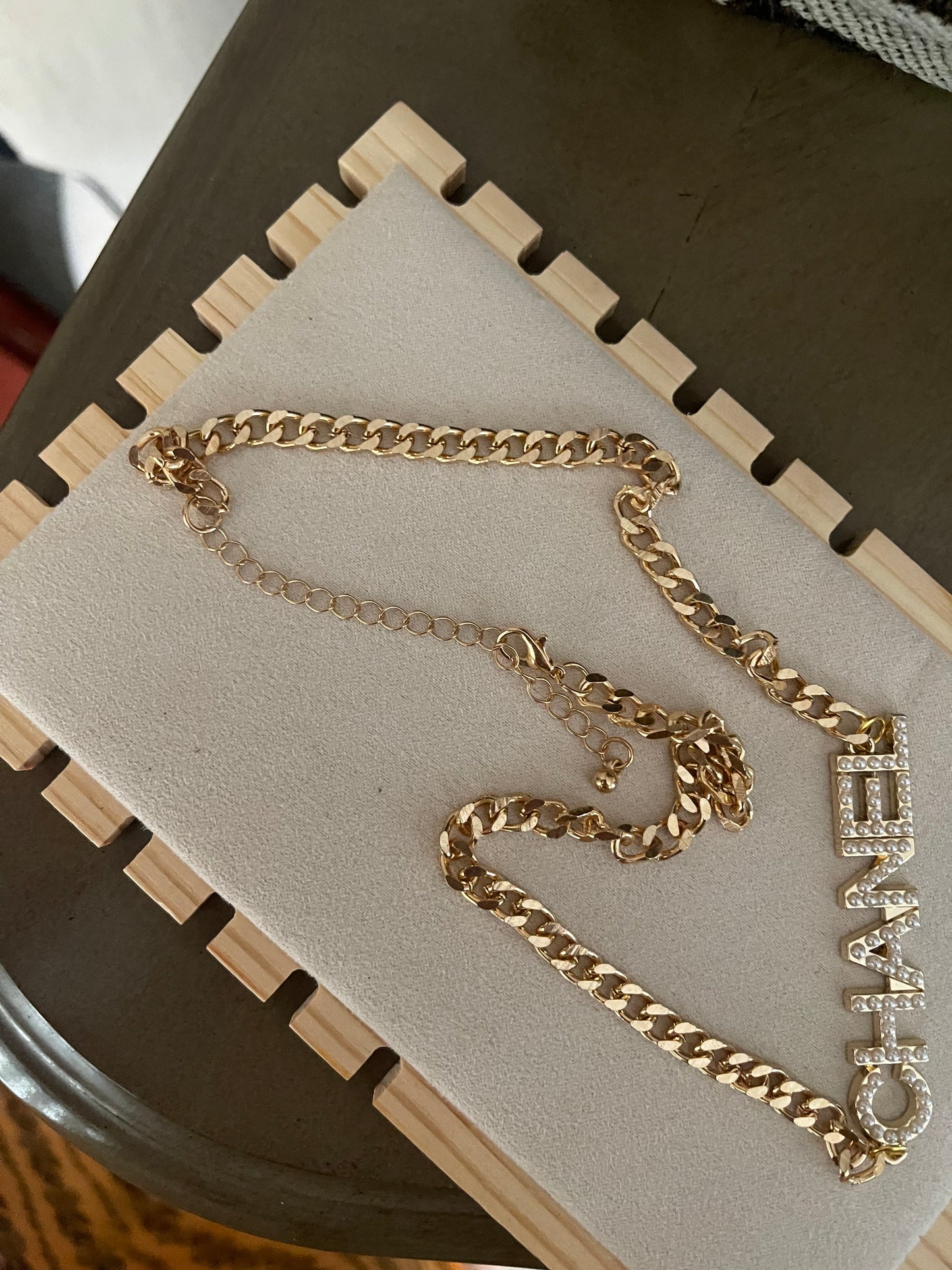 Upcycled charm necklace