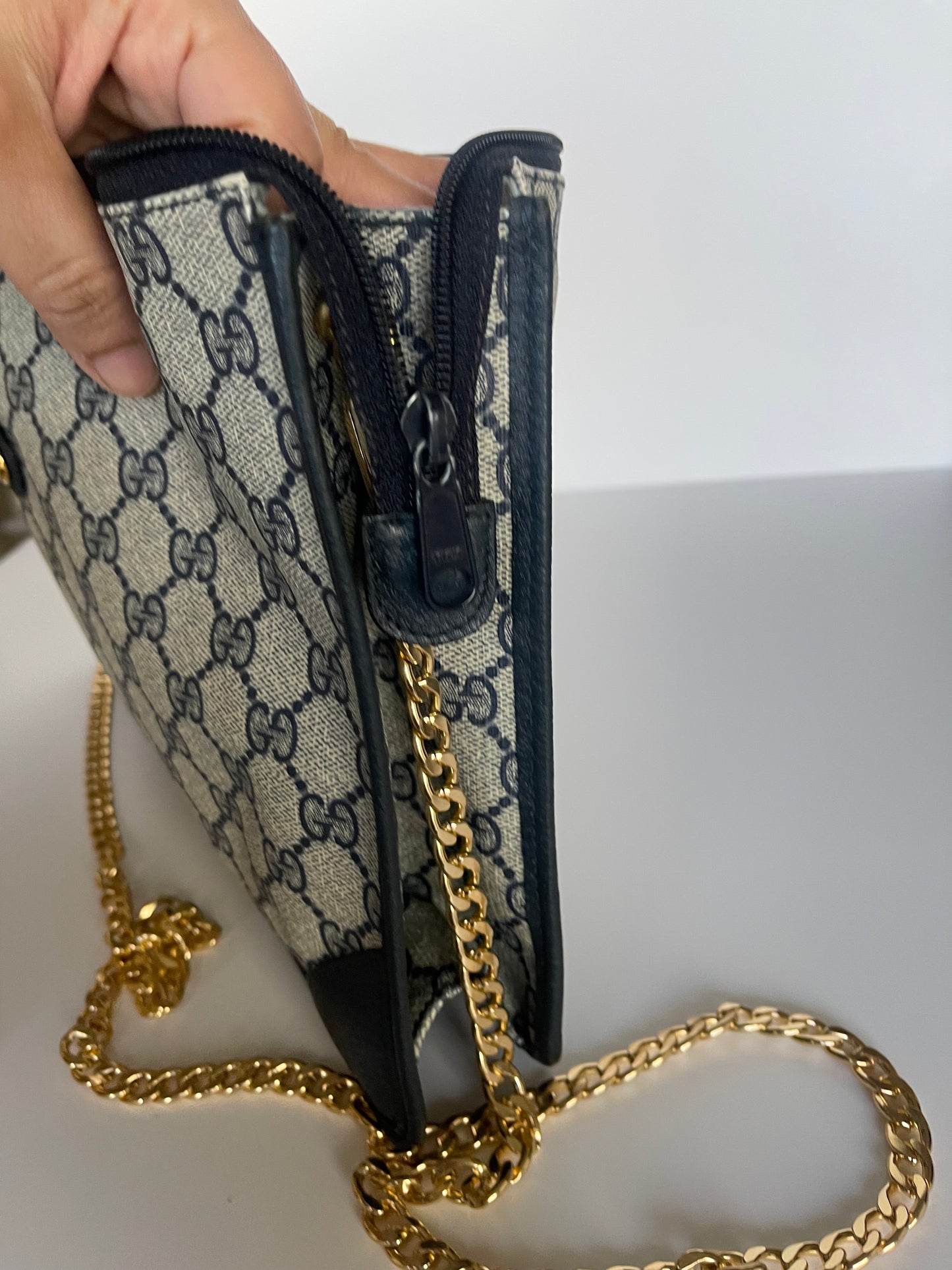 Authentic Gucci vintage large clutch crossbody bag