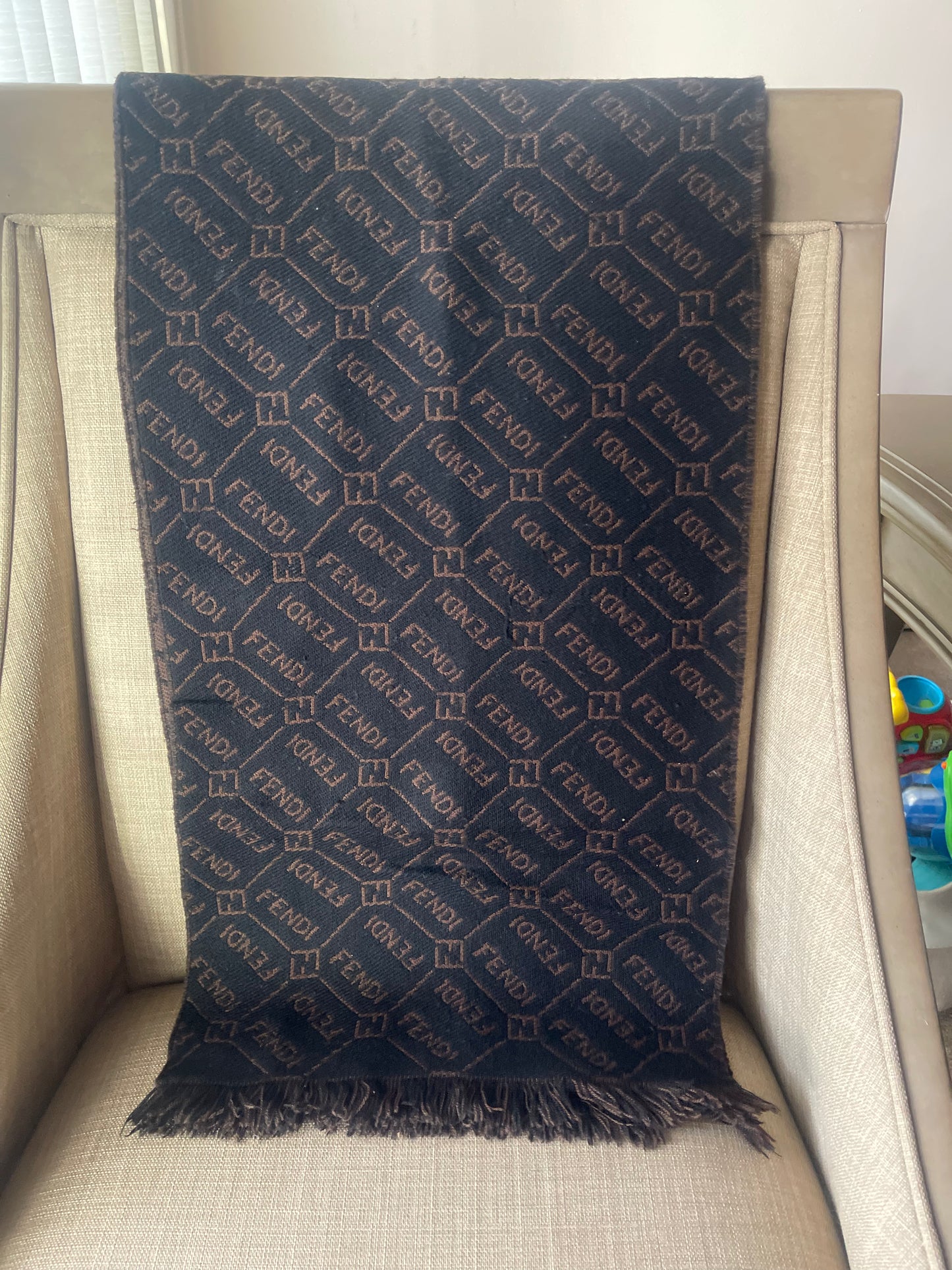 Authentic fendi vintage used scarf