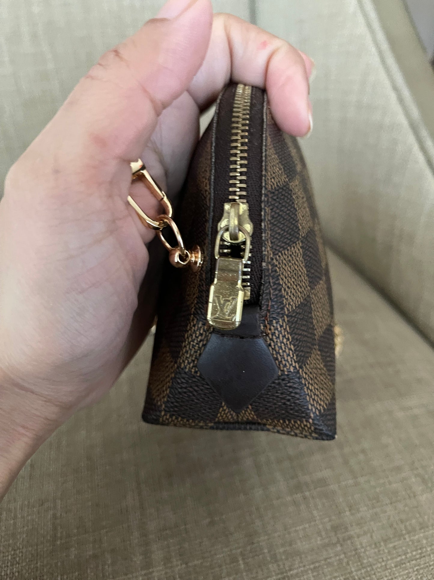 Authentic Louis Vuitton damier azur pouch crossbody