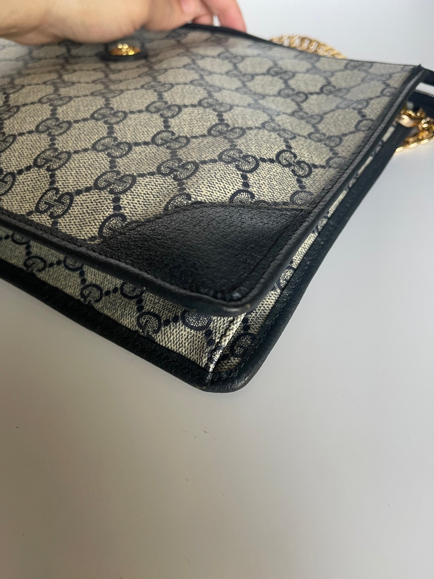 Authentic Gucci vintage large clutch crossbody bag