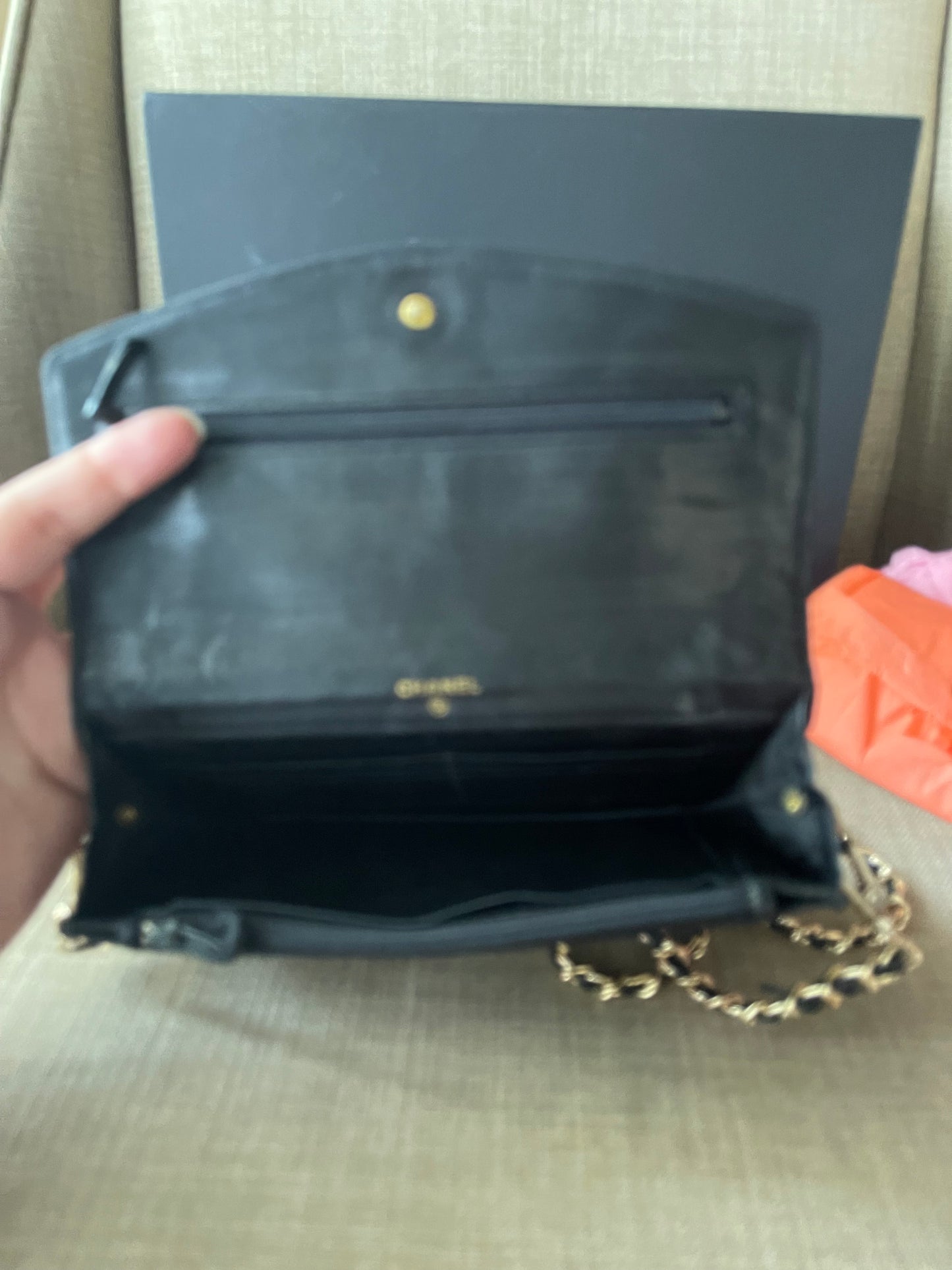 Authentic vintage CHANEL LEATHER WALLET