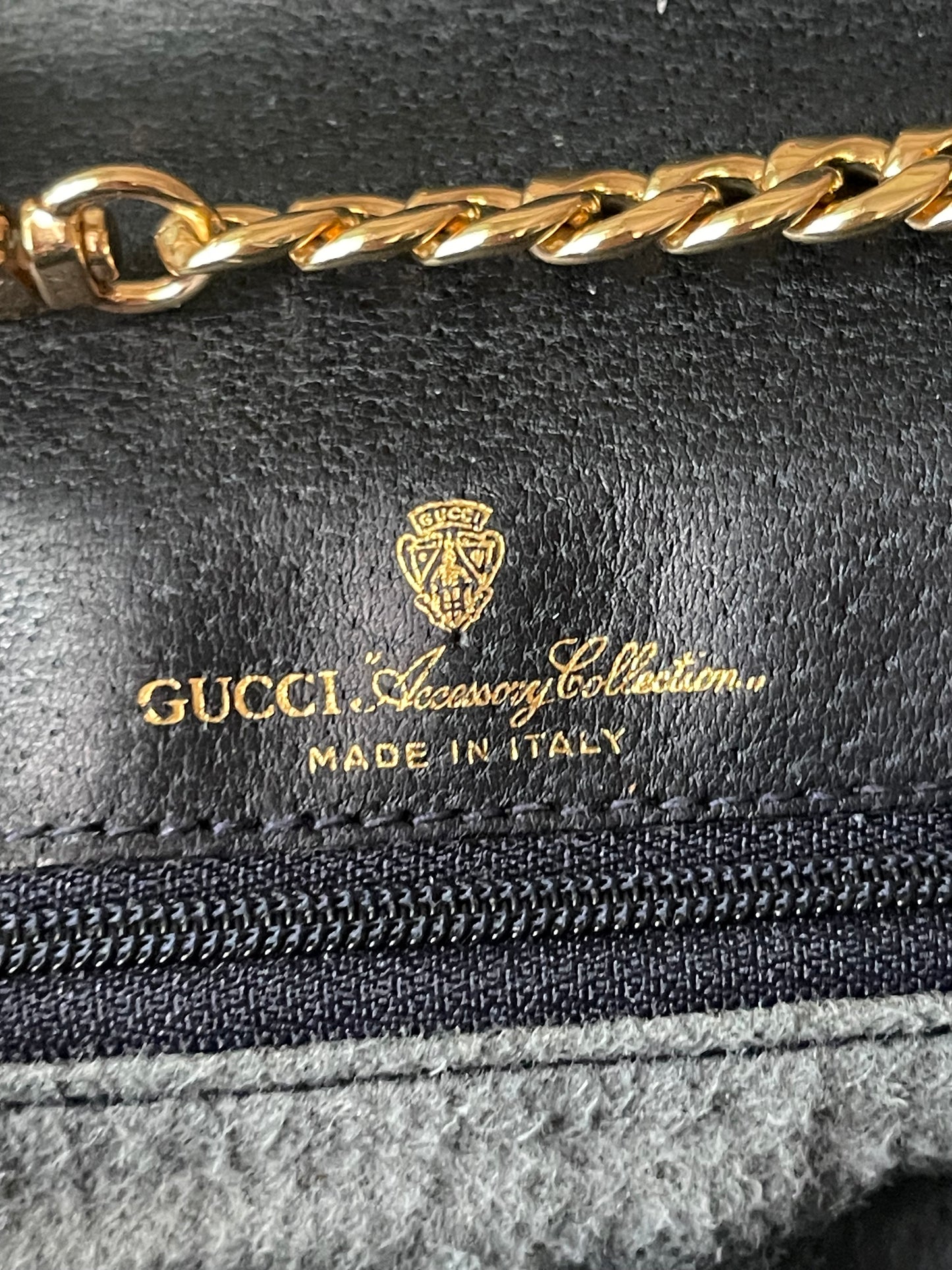 Authentic vintage Gucci web sherry line clutch crossbody bag