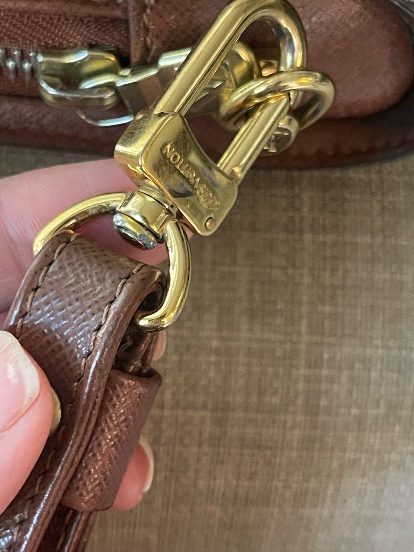 Authentic Louis Vuitton monogram wristlet pouch