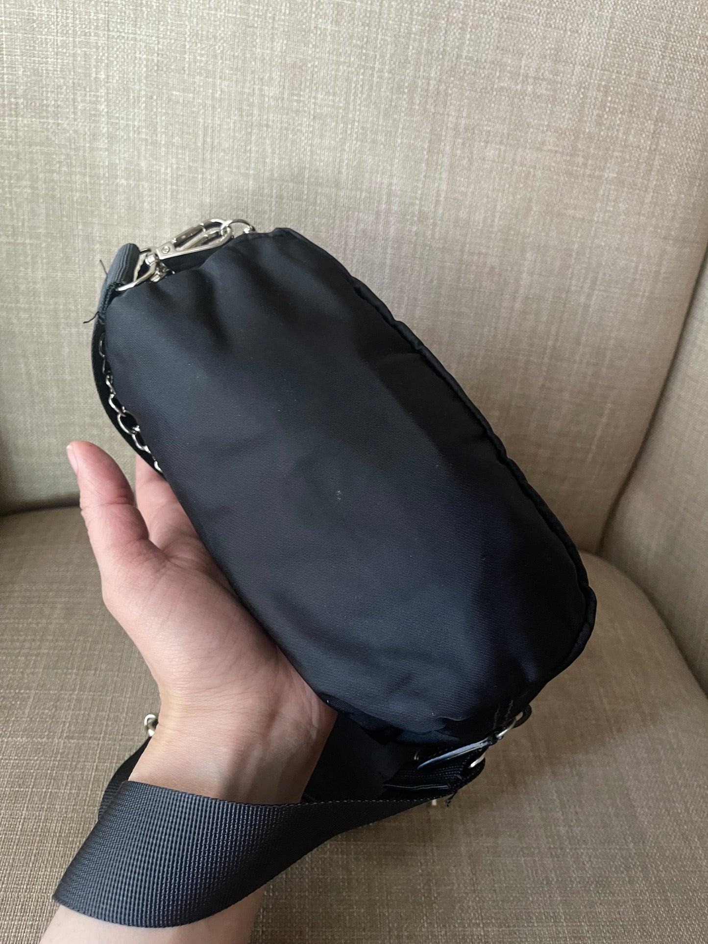 Authentic Prada accessory’s pouch turned into a crossbody