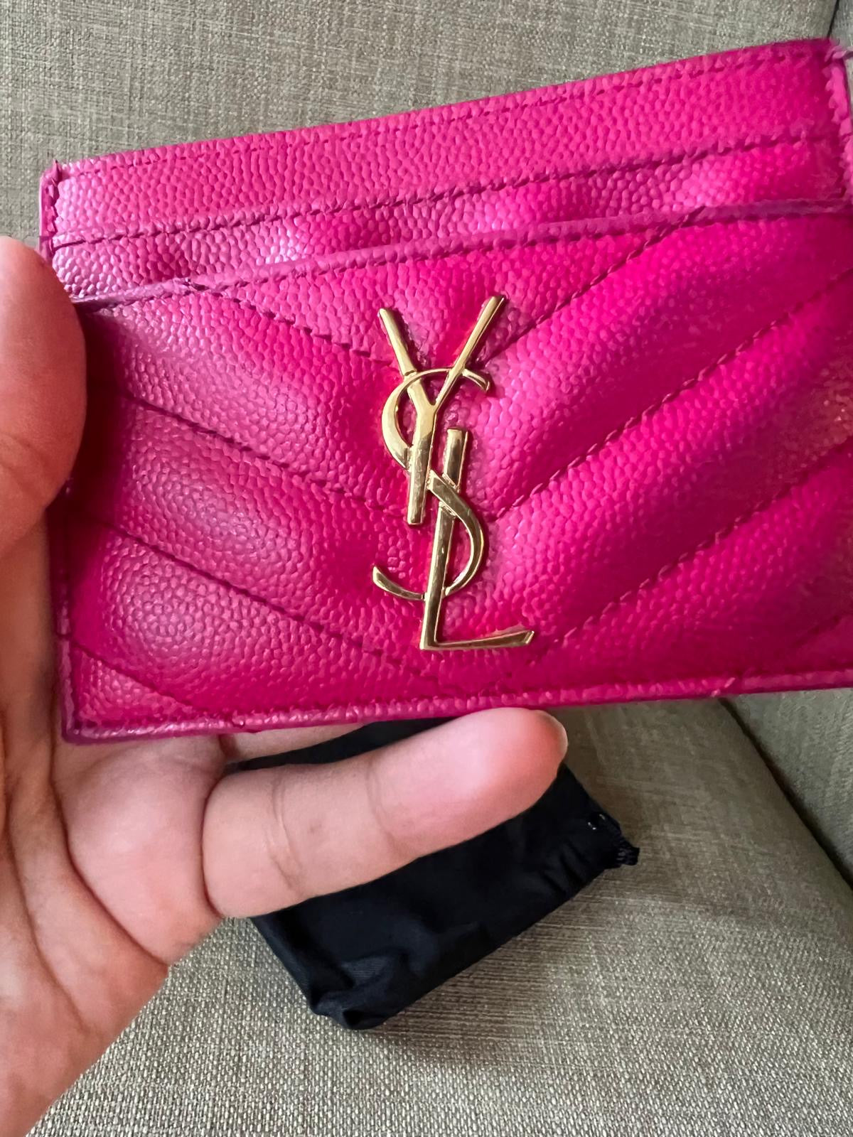 Authentic ysl saint Laurent card case