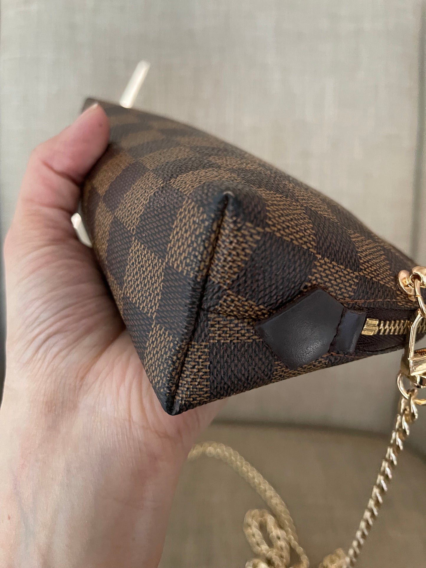 Authentic Louis Vuitton damier azur pouch crossbody