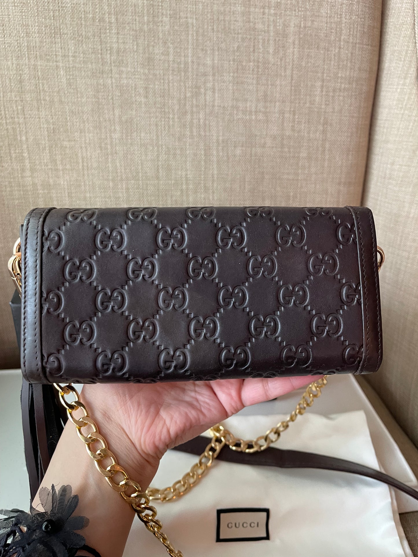 Authentic Gucci vintage gg wallet