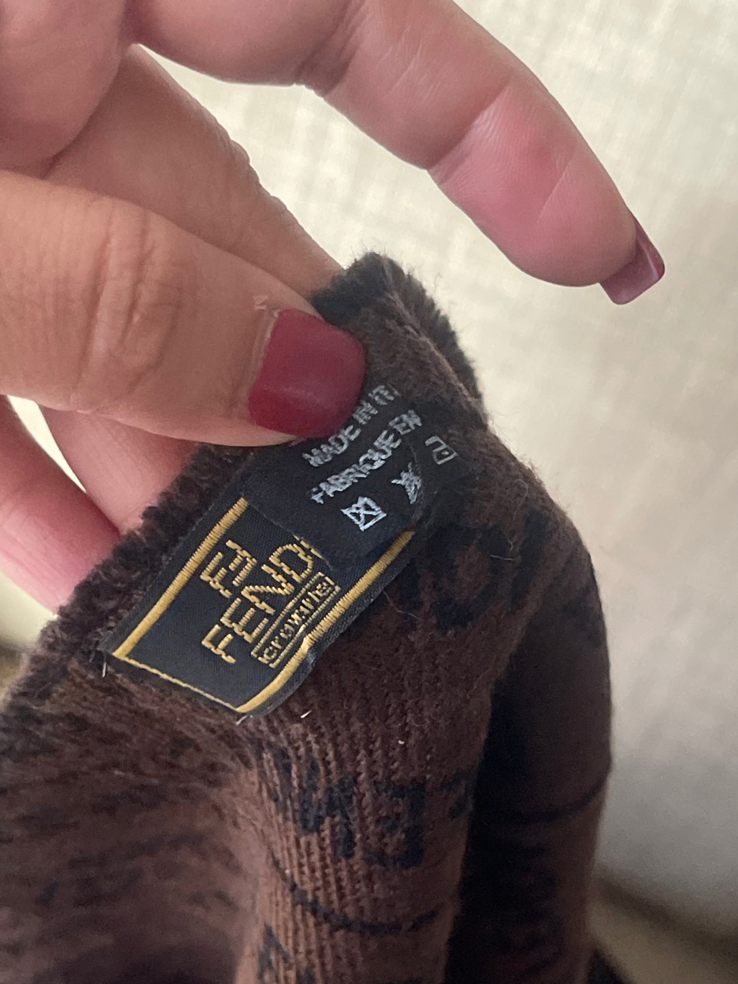 Authentic fendi vintage used scarf