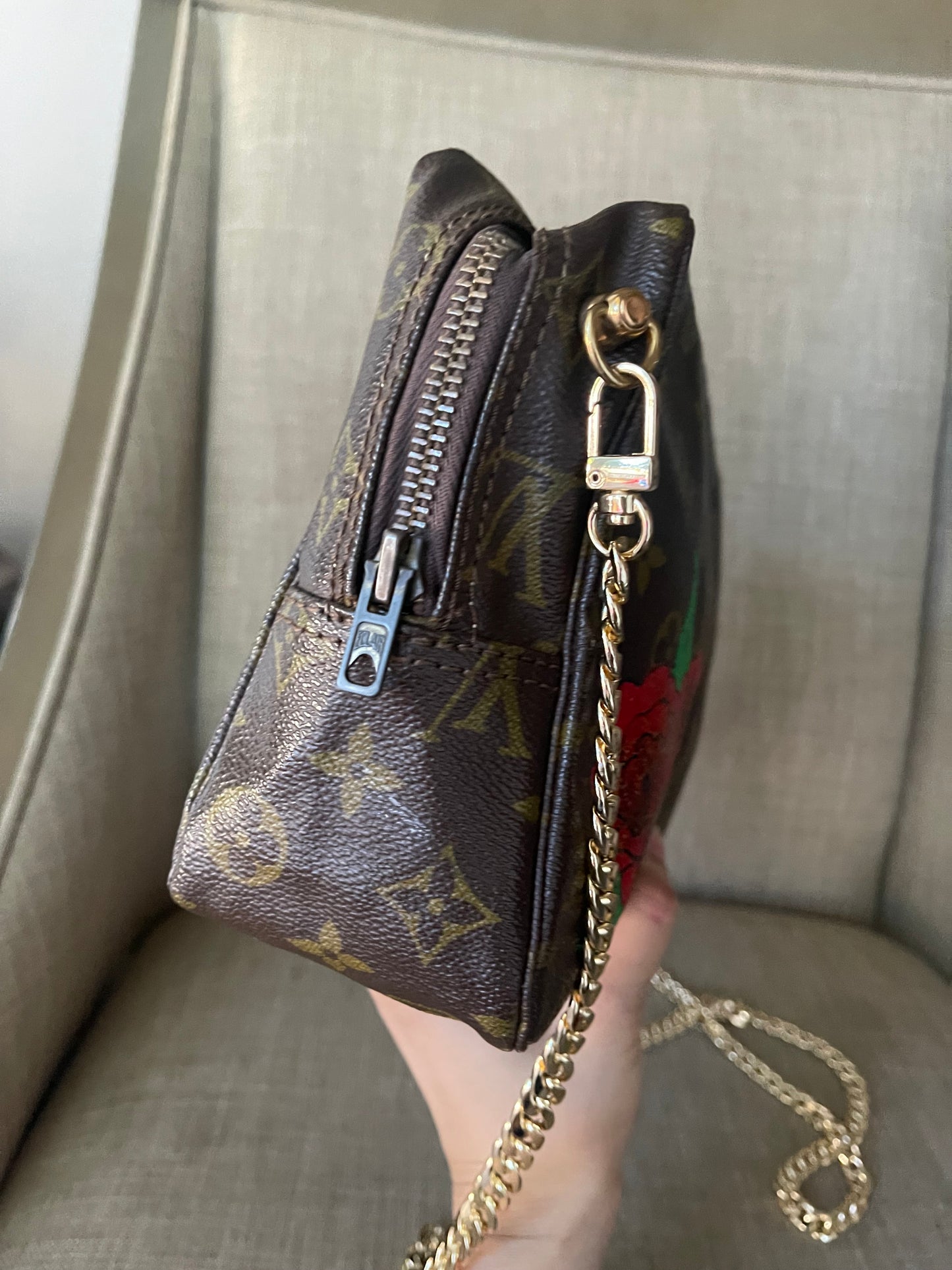 Authentic Louis Vuitton monogram clutch and wallet