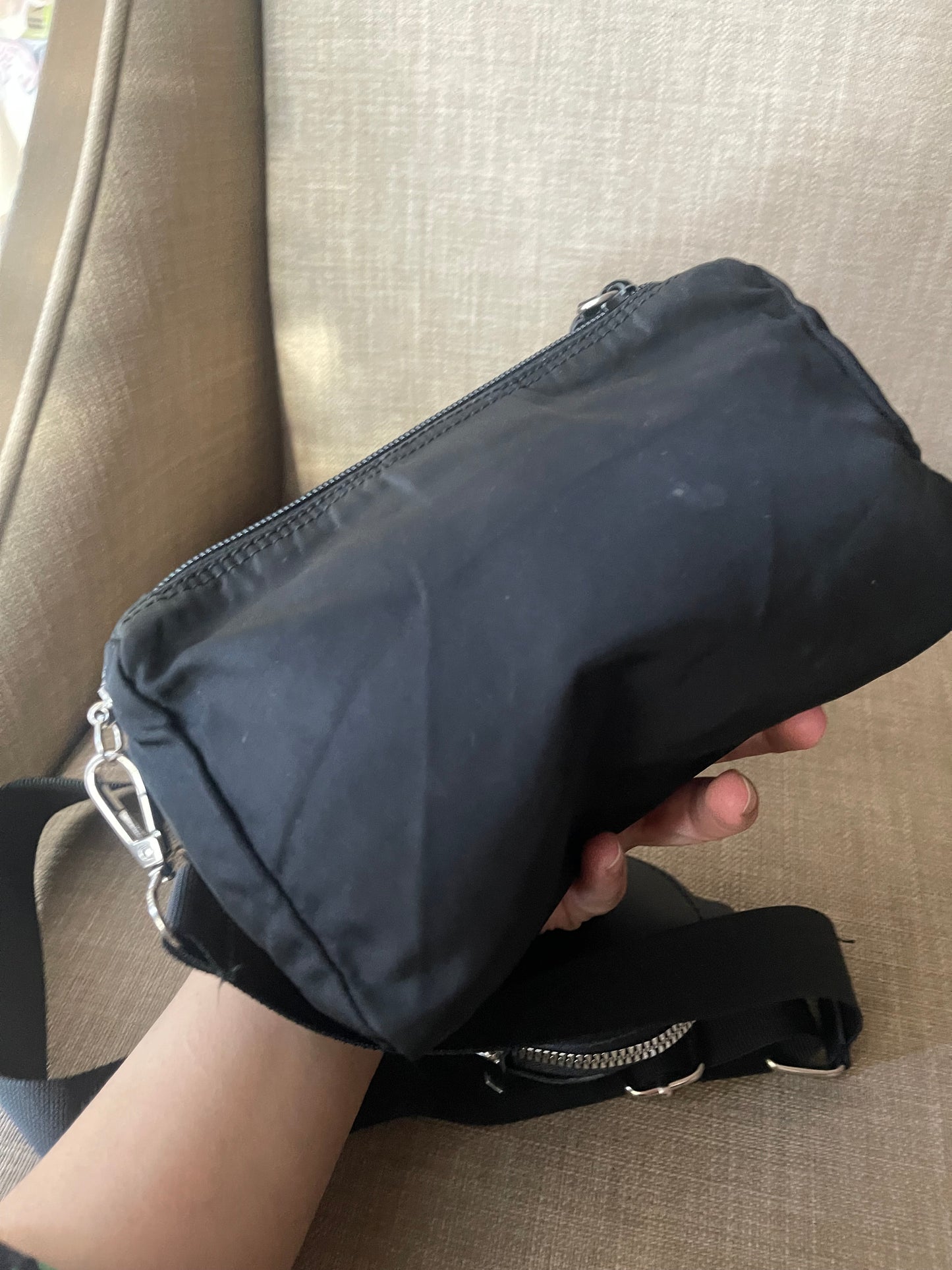 Authentic Prada nylon pouch crossbody