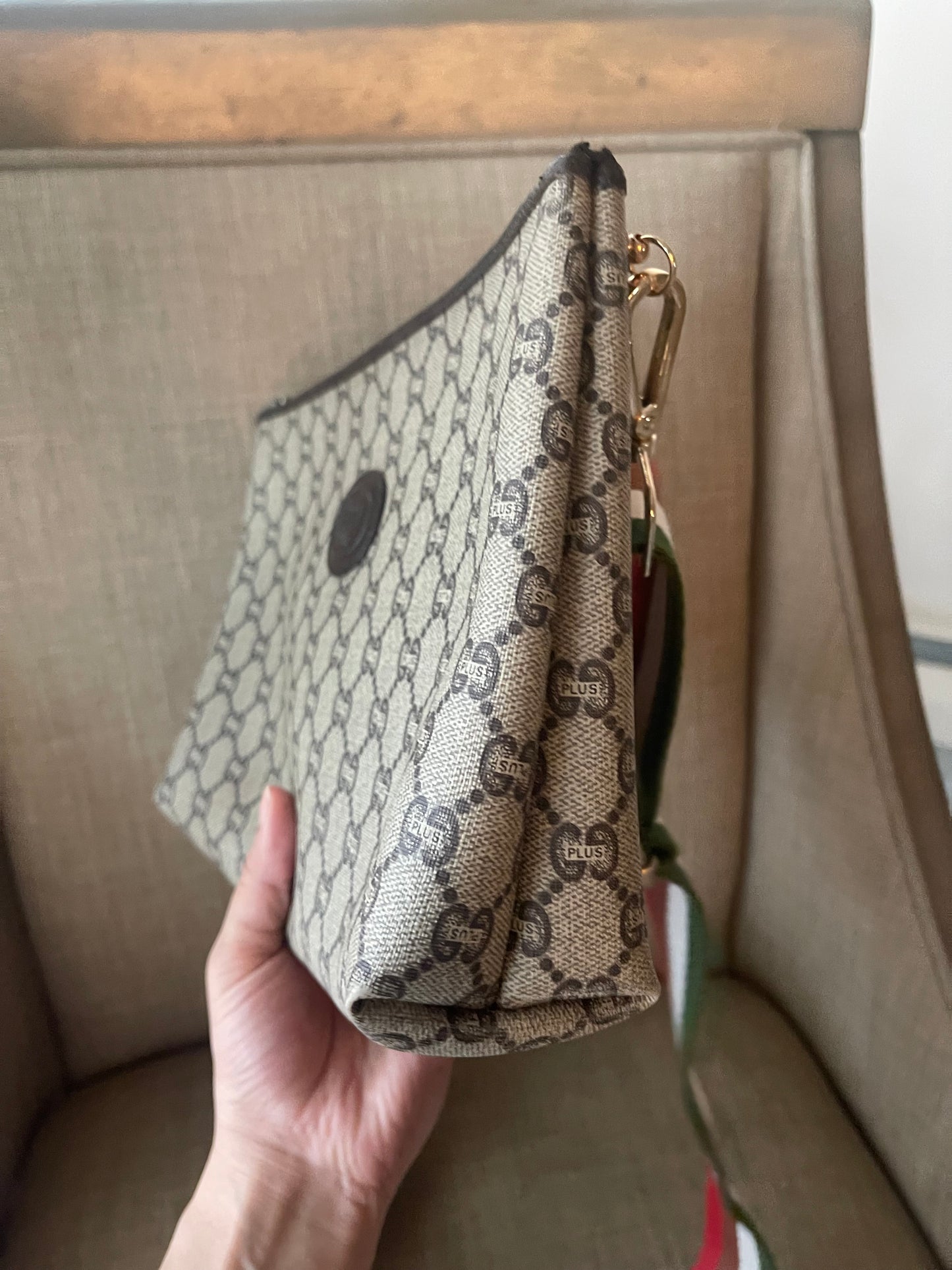 Authentic Gucci gg plus vintage clutch bag