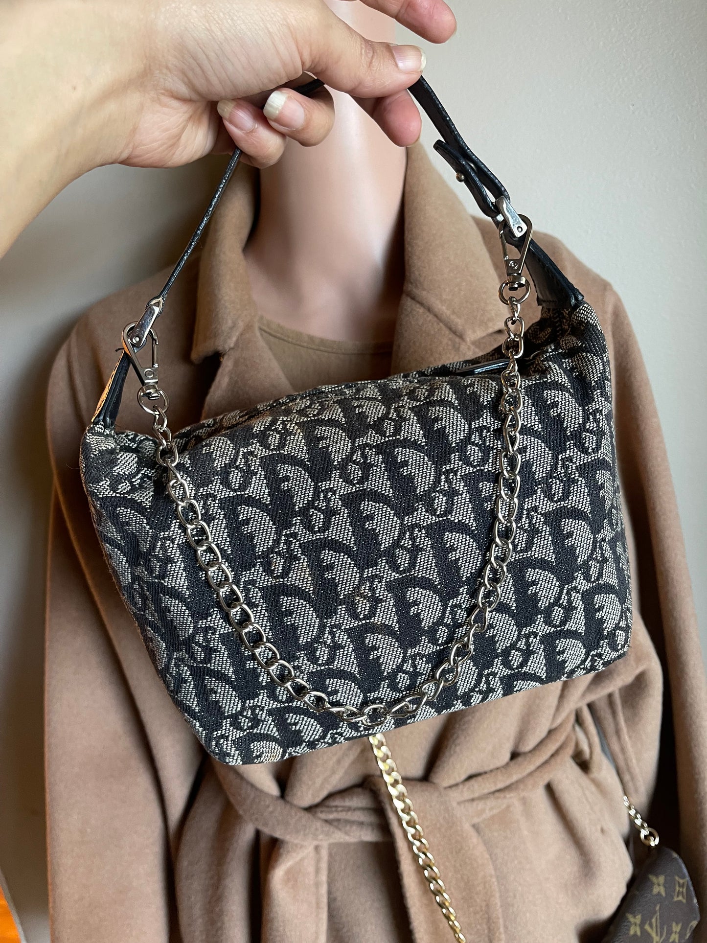 Authentic vintage Dior mini satchel bag