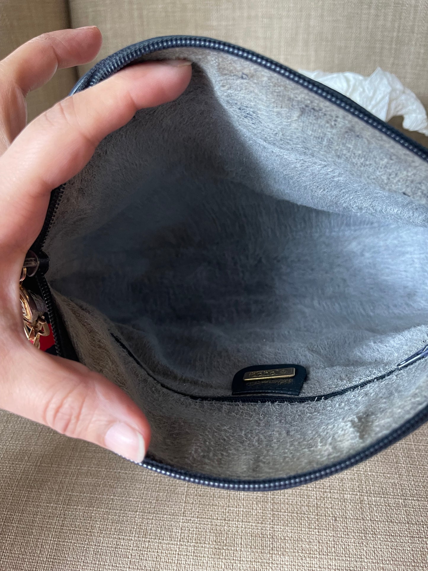Authentic vintage Gucci blue crossbody bag