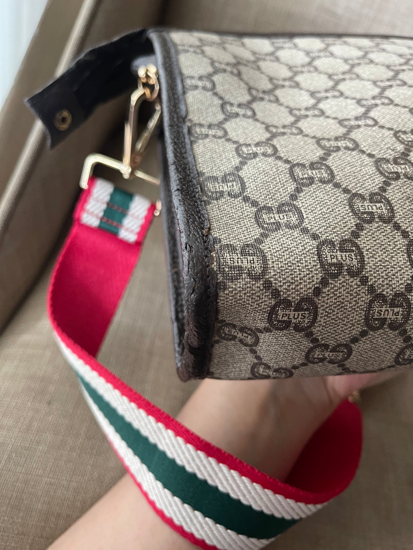Authentic vintage Gucci plus clutch crossbody