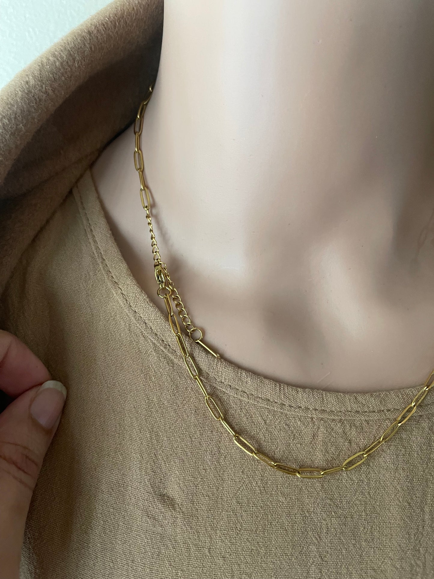 Upcycled LV charm necklace