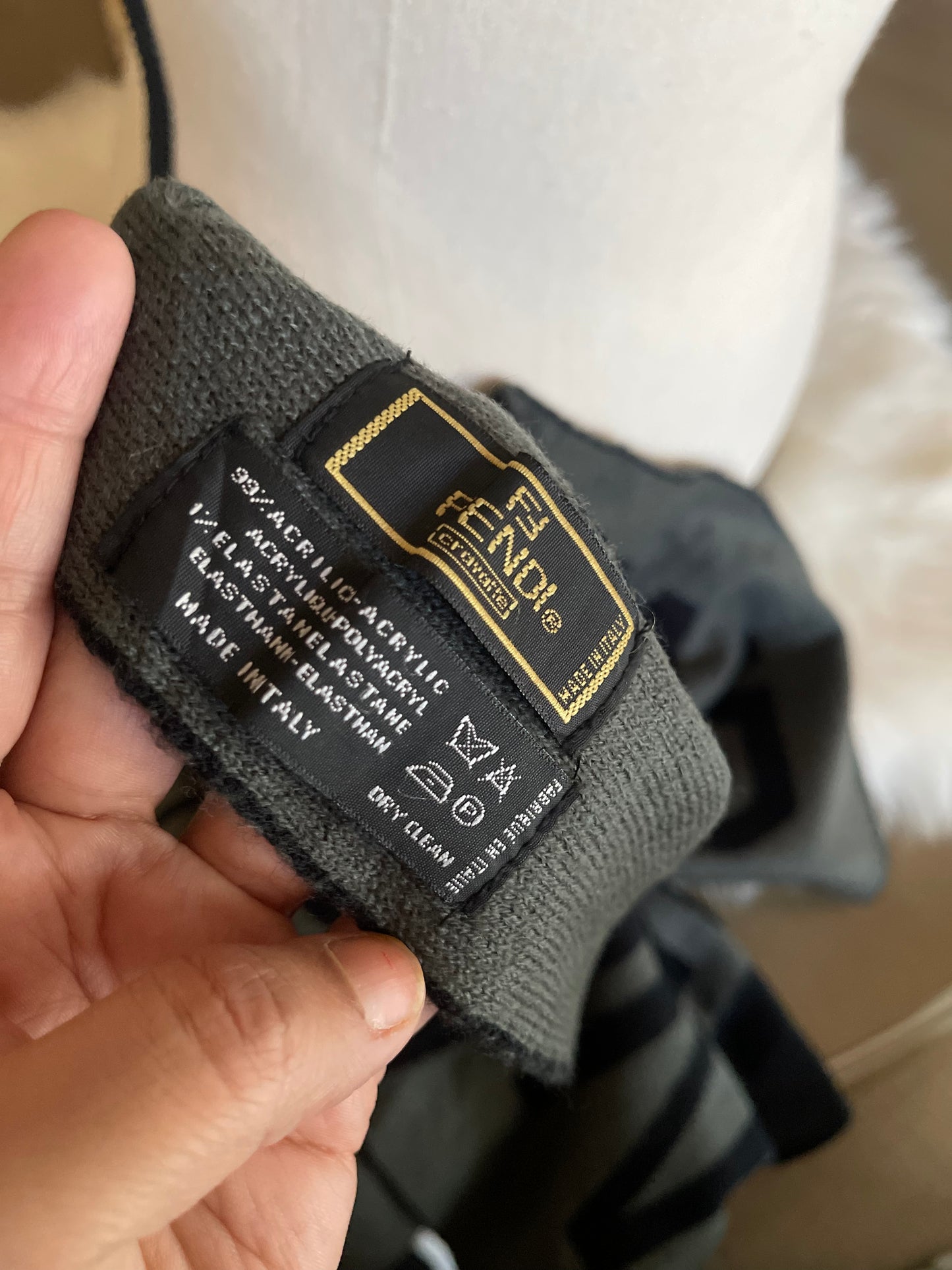 Authentic vintage fendi wool scarf