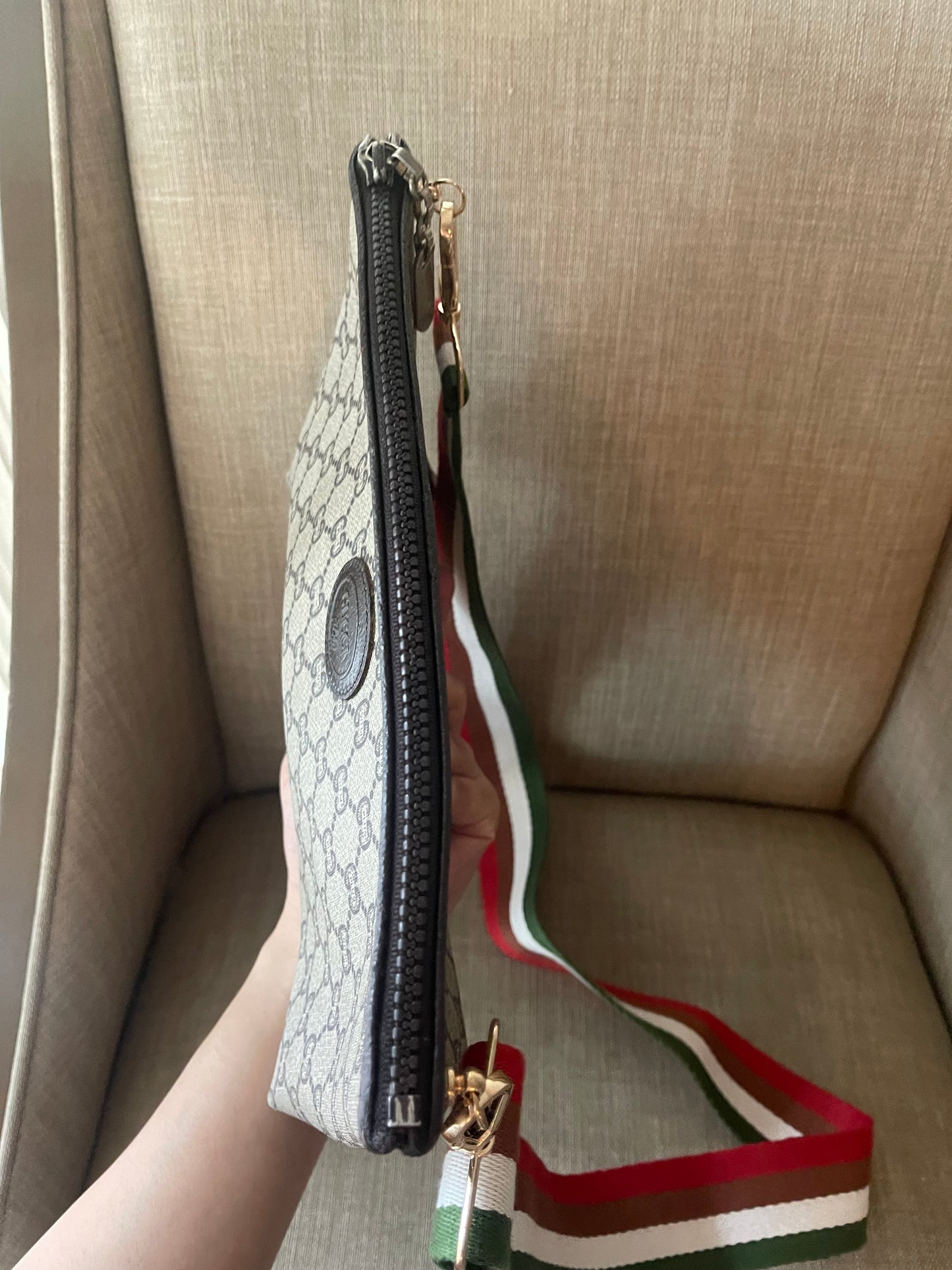 Authentic Gucci gg plus vintage clutch bag