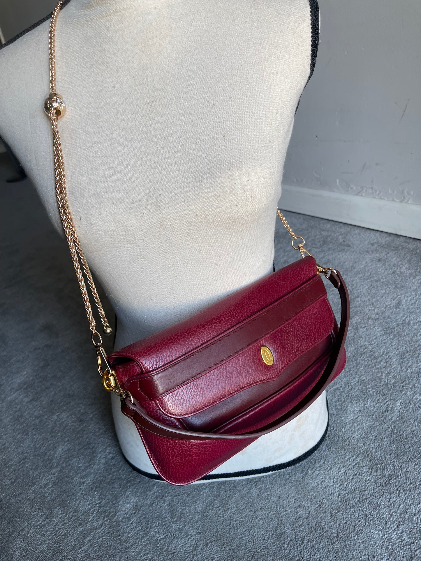 Authentic Cartier vintage shoulder bag