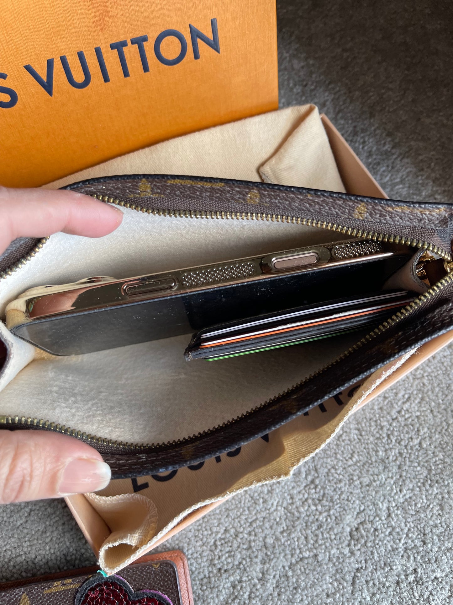 Authentic Louis Vuitton monogram accessory pouch