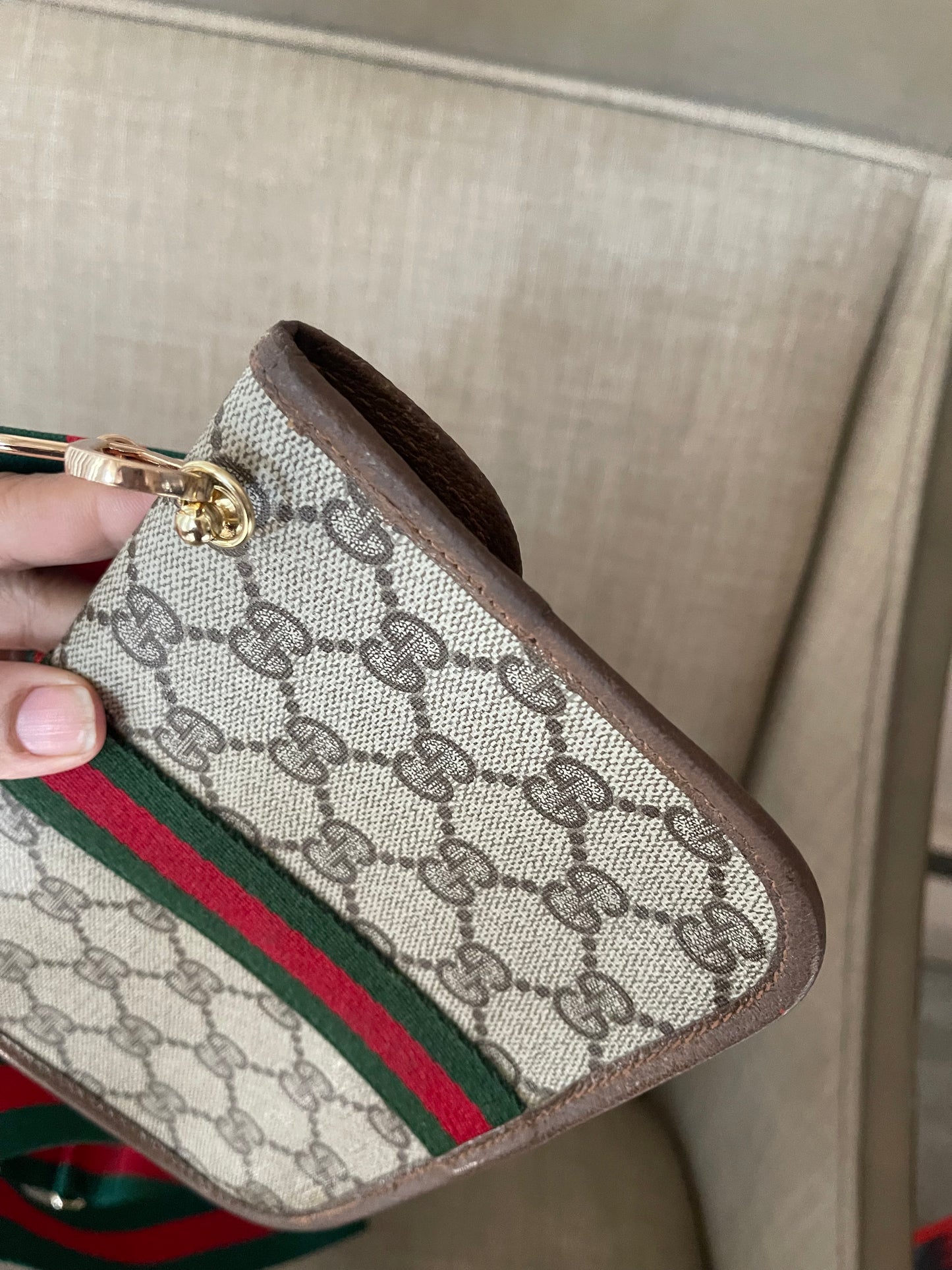 Authentic Gucci vintage clutch crossbody