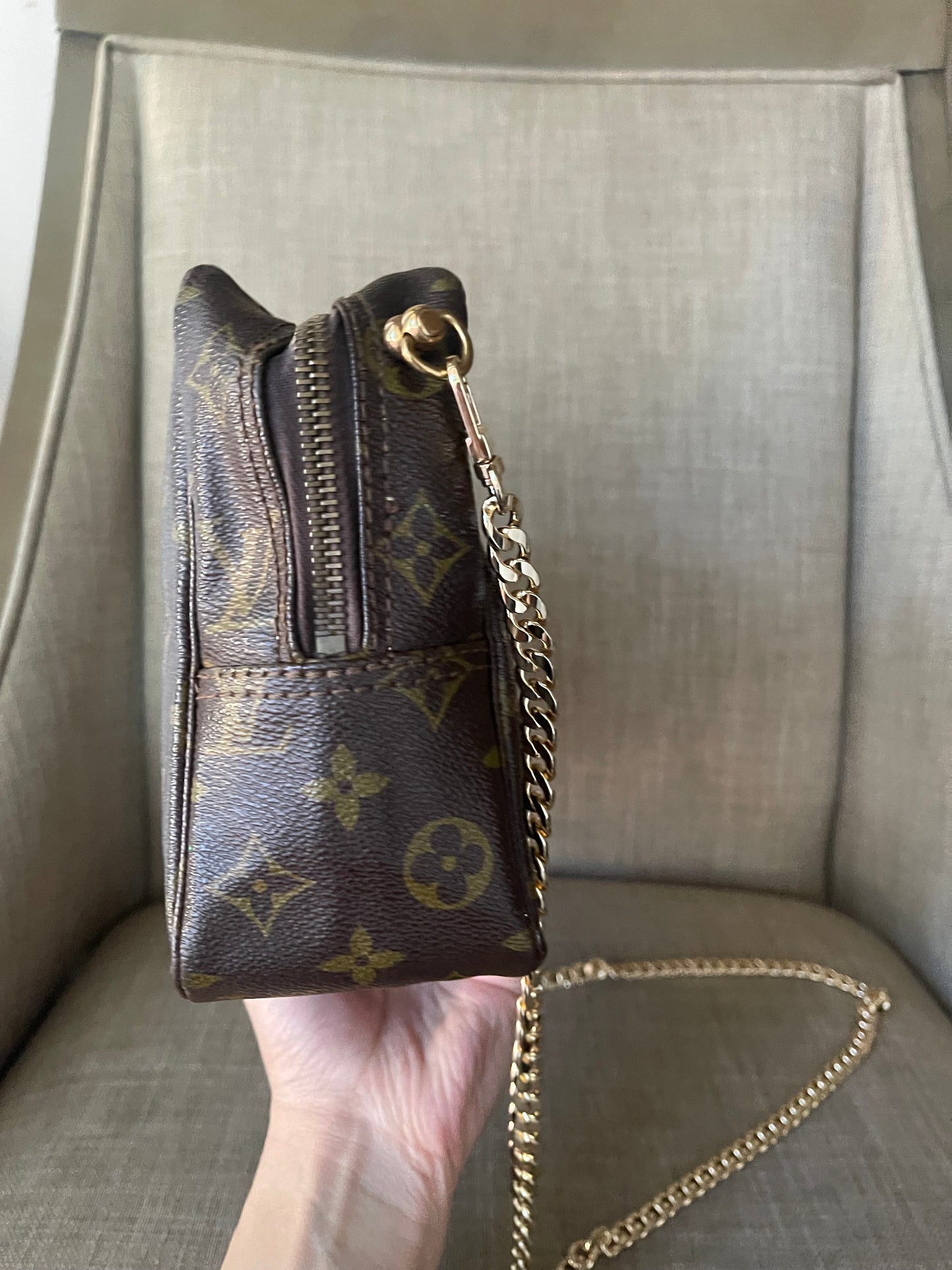 Authentic Louis Vuitton monogram clutch and wallet