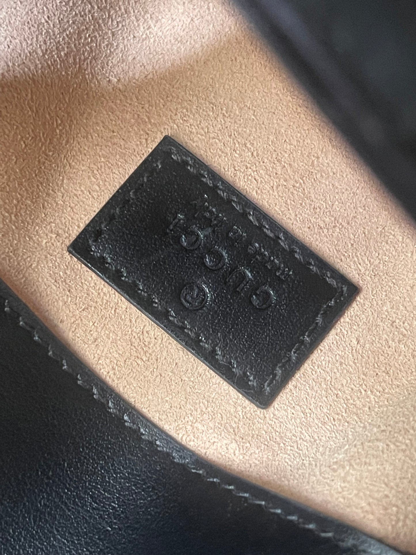 Authentic Gucci mini marmont bag black