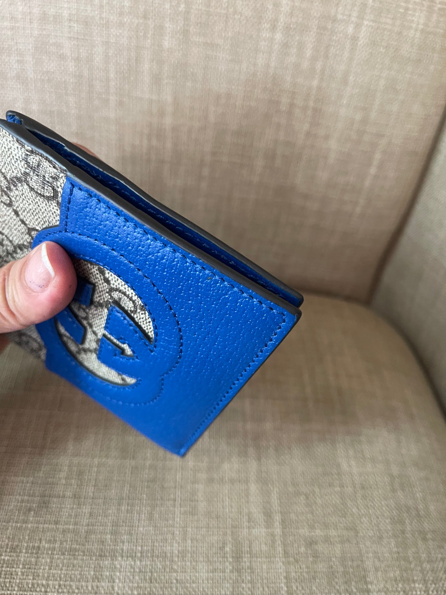 Authentic Gucci interlock GG bifold wallet men