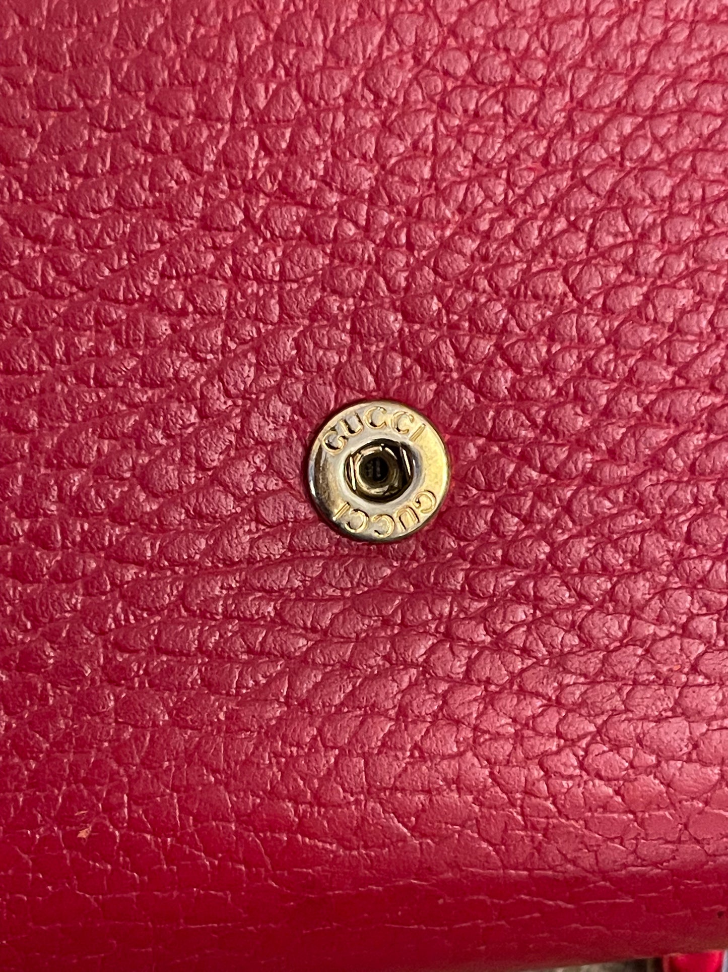 Authentic Gucci gg logo leather long wallet