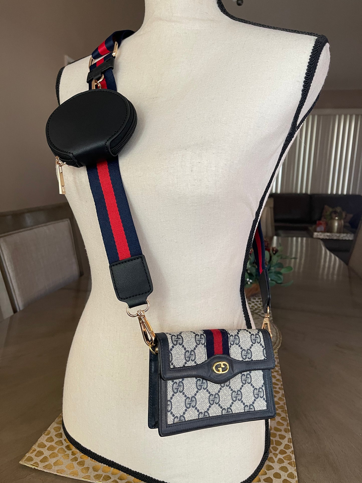 Authentic Gucci vintage web sherry like accessory collection