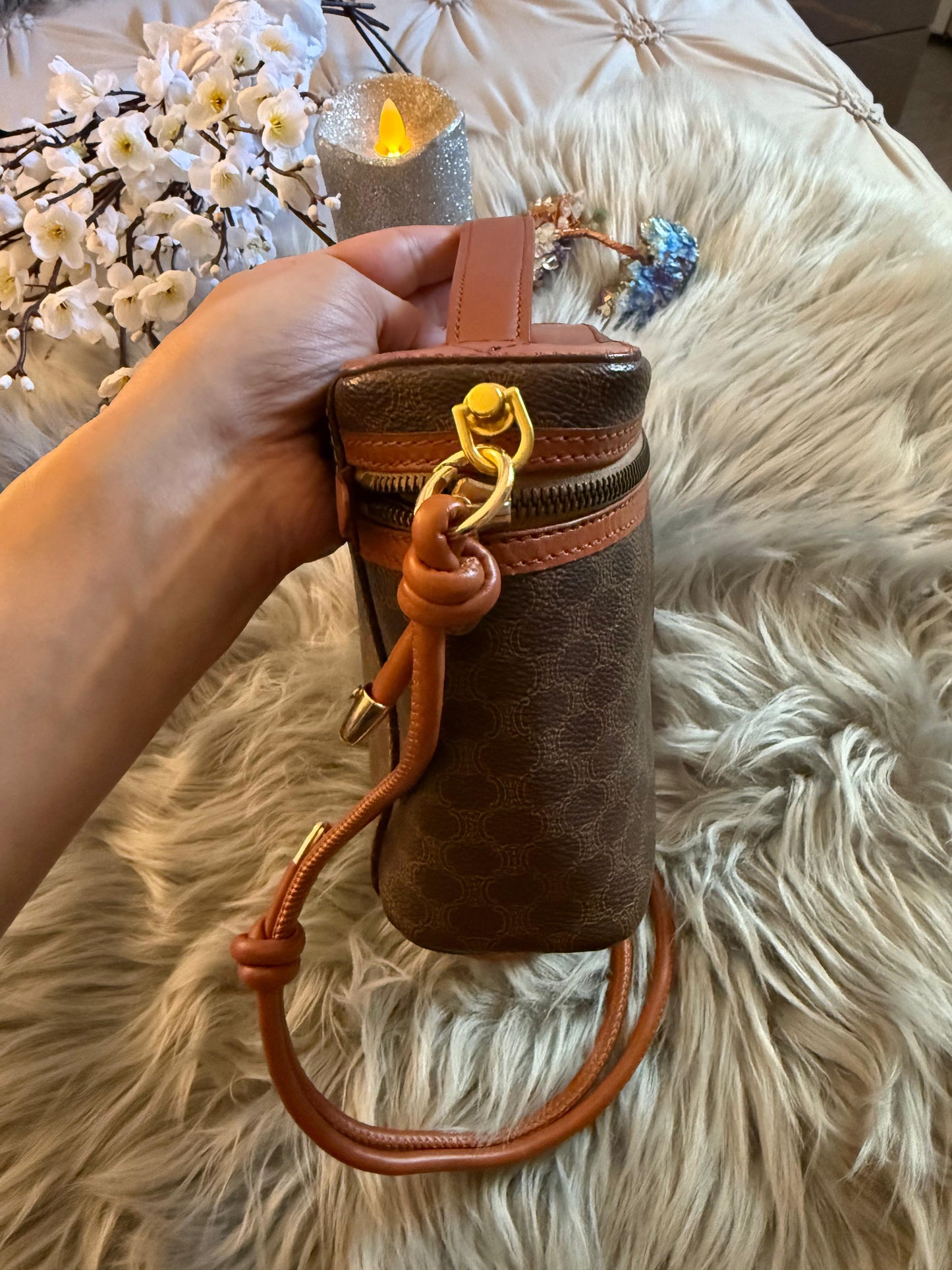 Authentic vintage Celine vanity bag