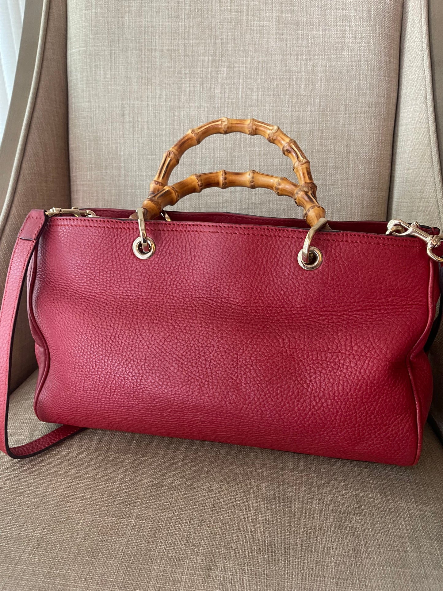 Authentic Gucci vintage bamboo shoulder bag