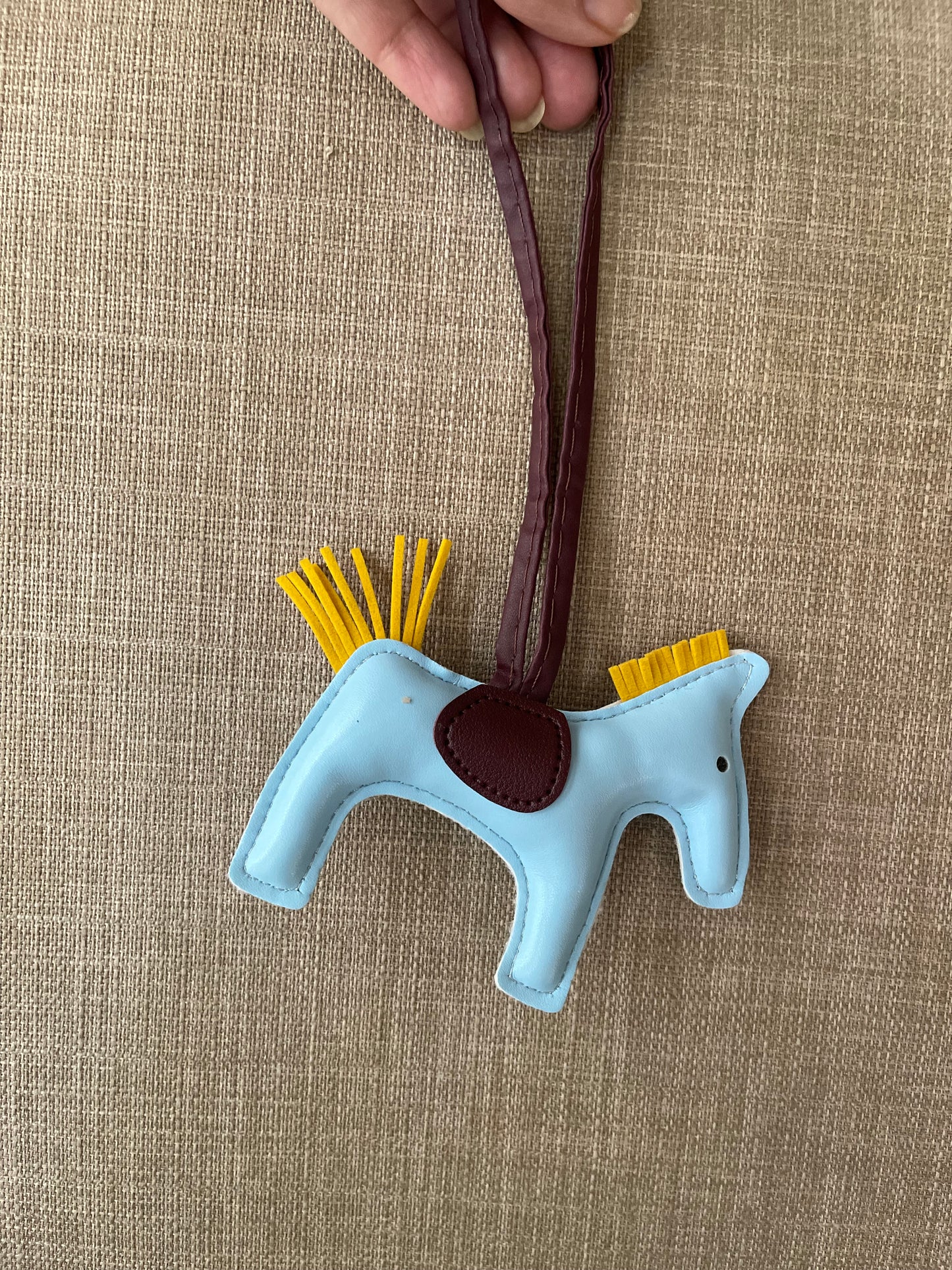 Bling horse charm blue