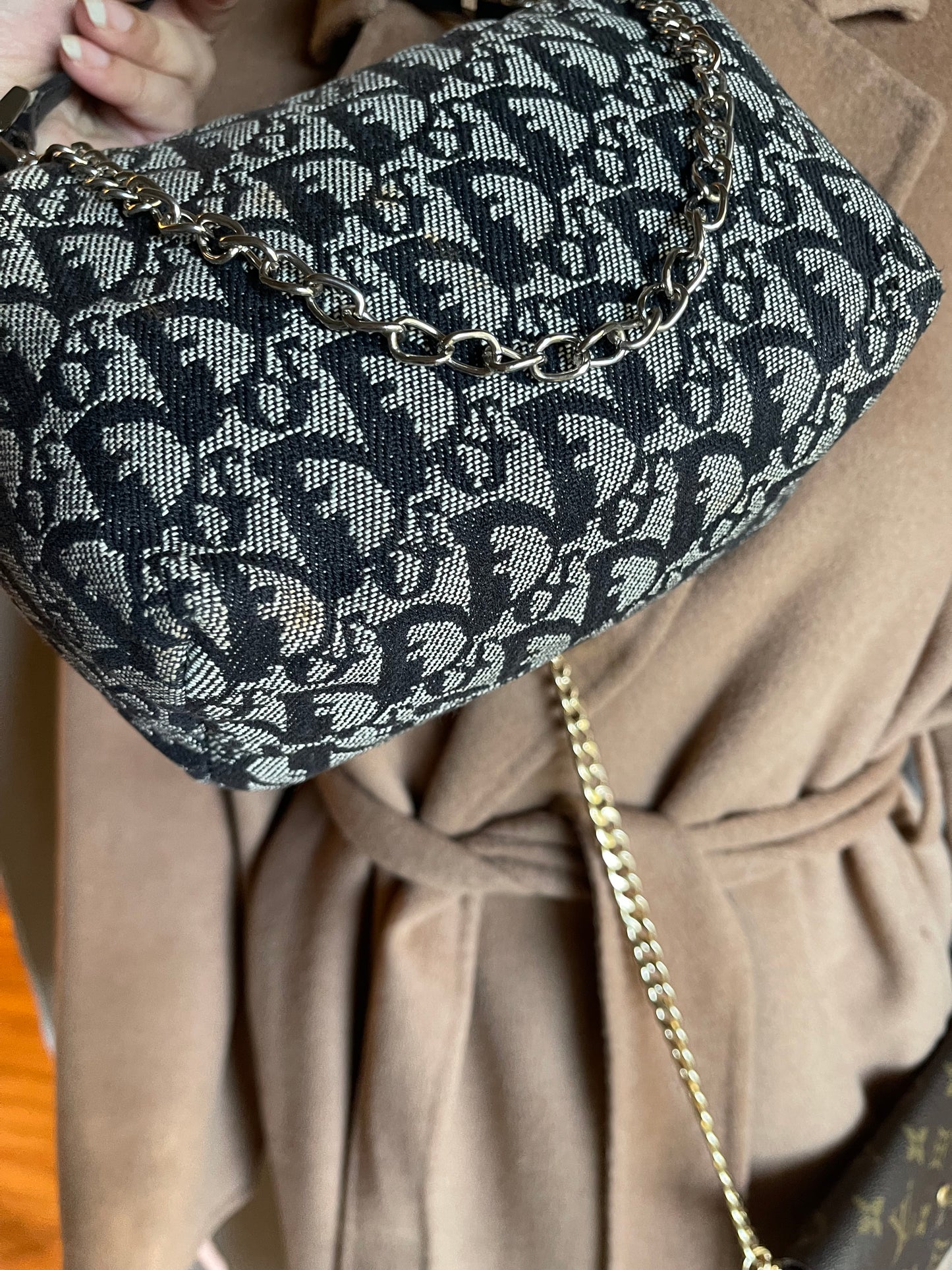 Authentic vintage Dior mini satchel bag