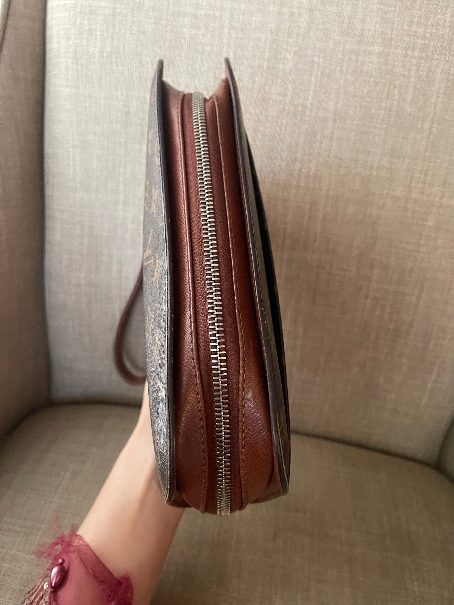 Authentic Louis Vuitton monogram wristlet pouch