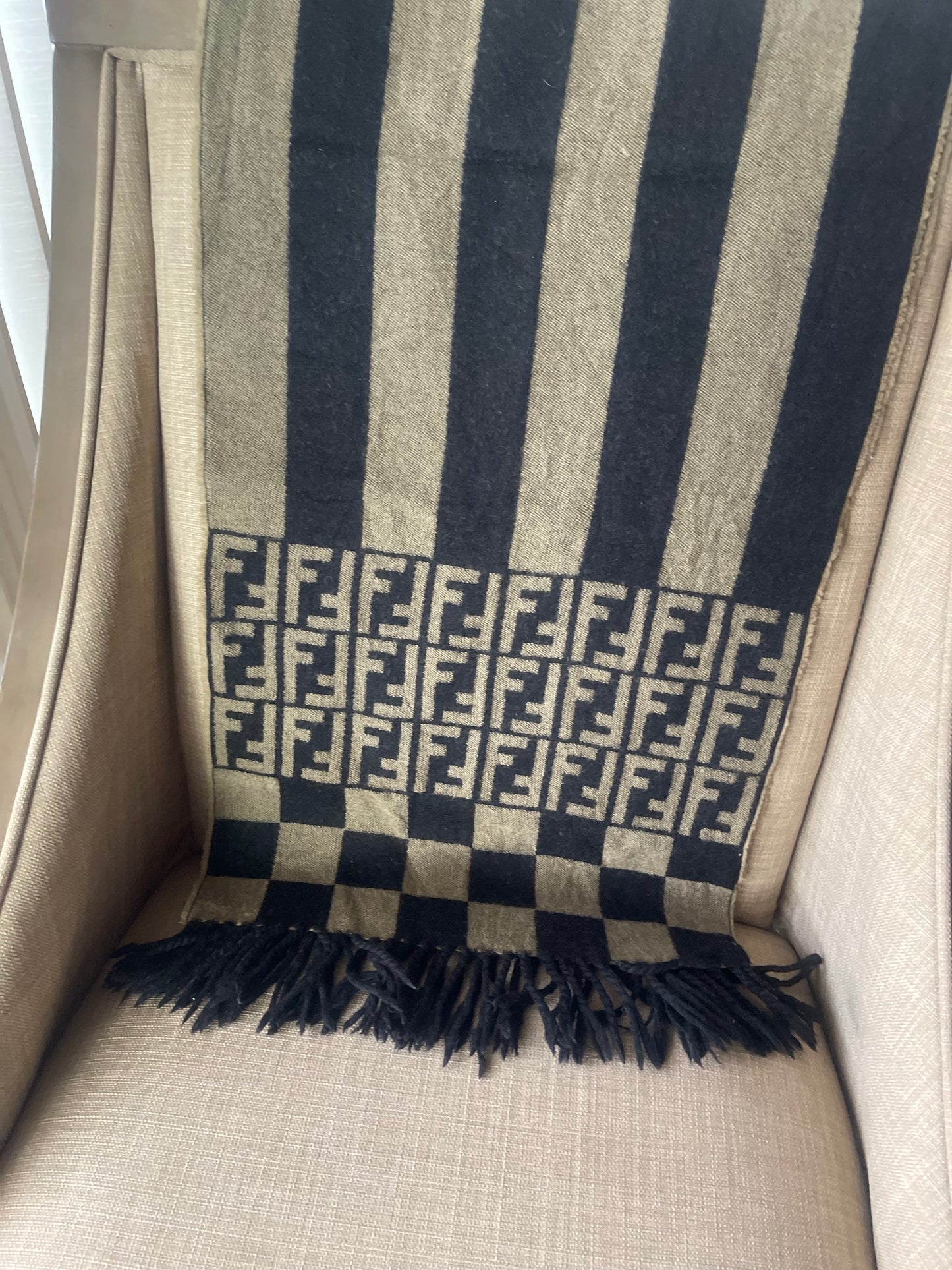 Authentic fendi vintage used scarf