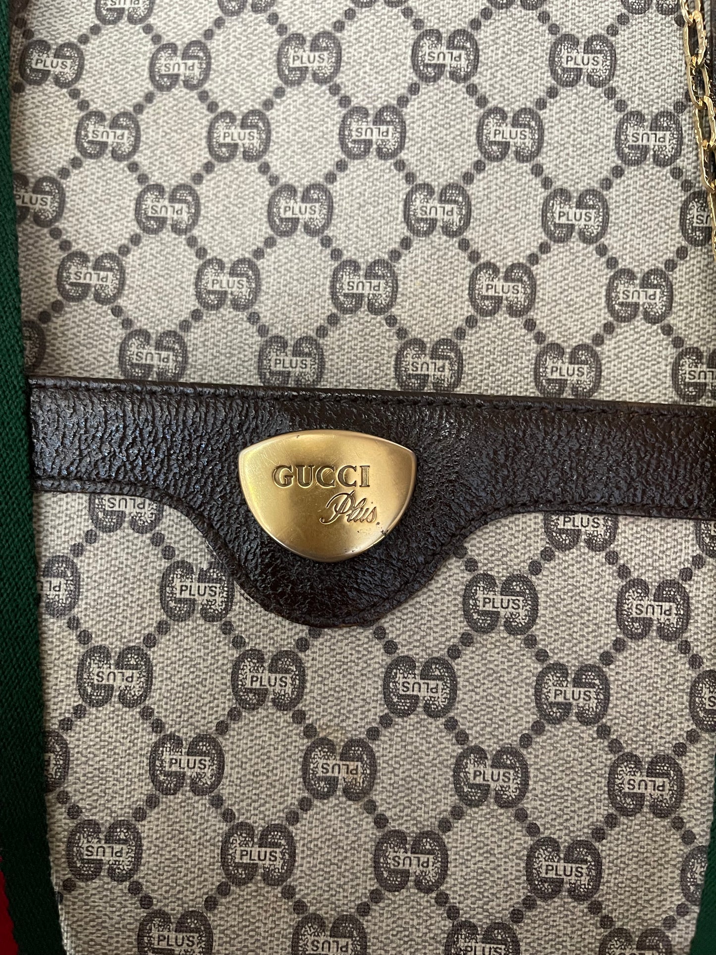 Authentic Gucci vintage GG plus tote bag