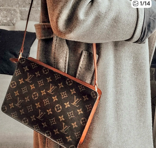 Authentic Louis Vuitton monogram clutch bag