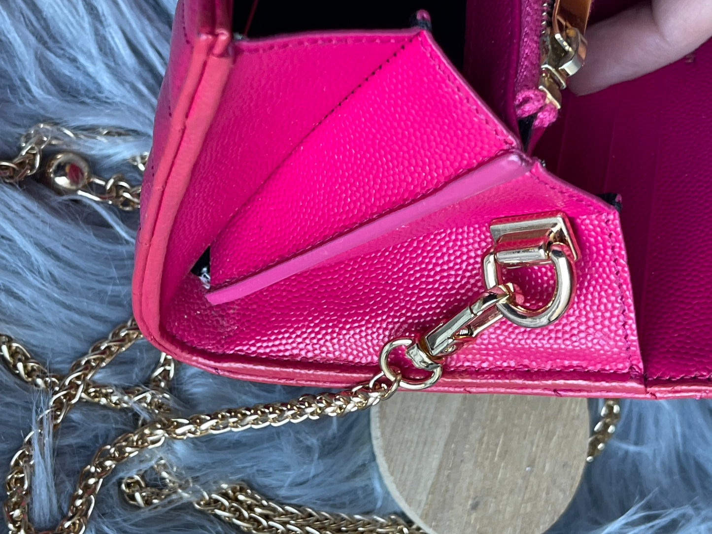 Authentic YSL V stich bifold wallet