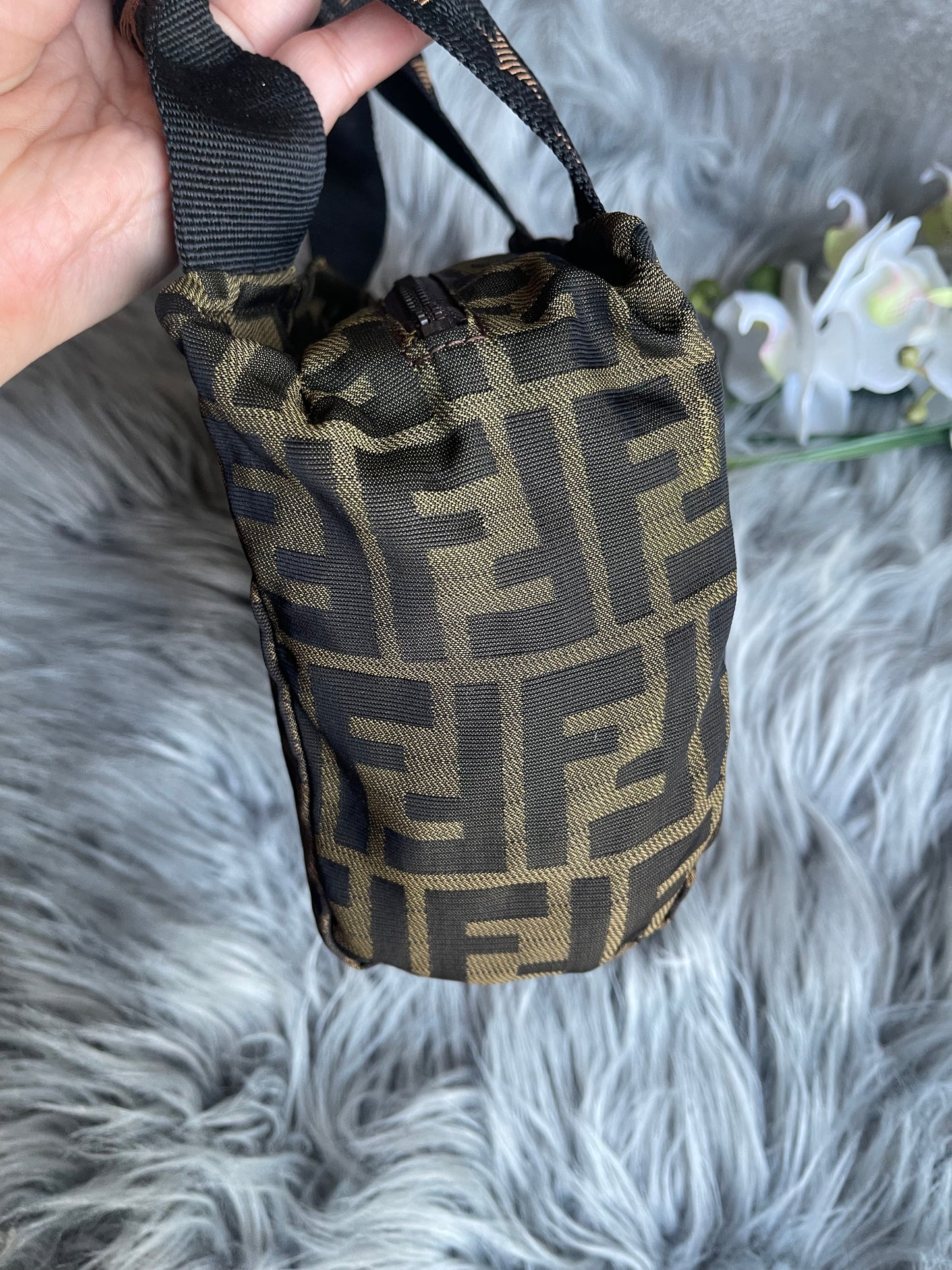Authentic fendi vintage mini  satchel bag