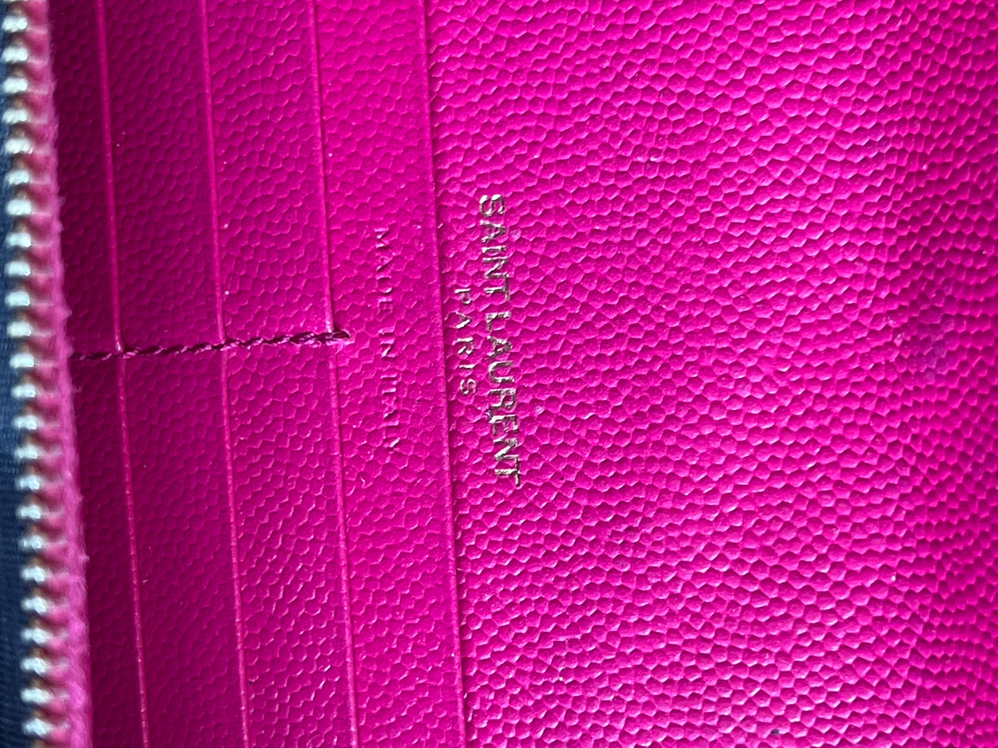 Authentic YSL V stich bifold wallet