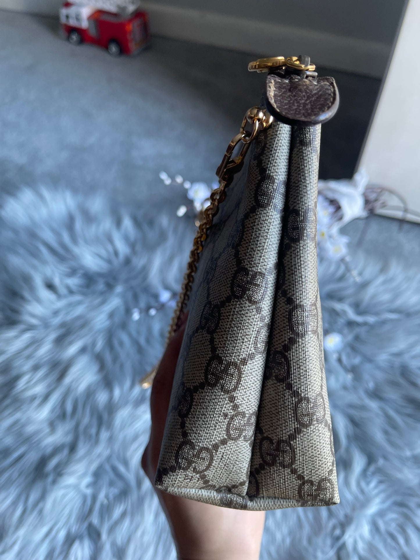 Authentic Gucci vintage GG canvas crossbody bag