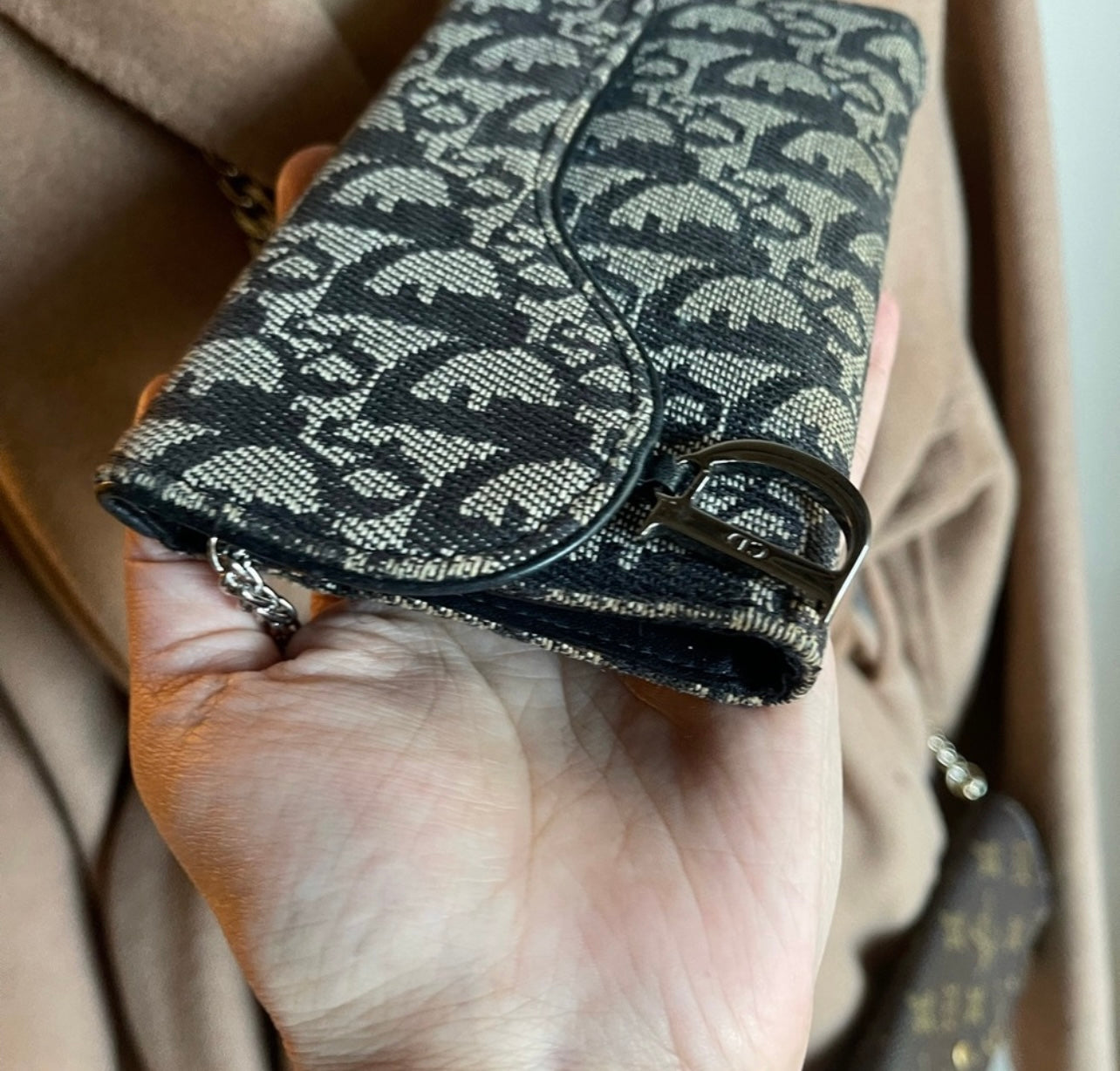 Authentic Dior vintage wallet on chain