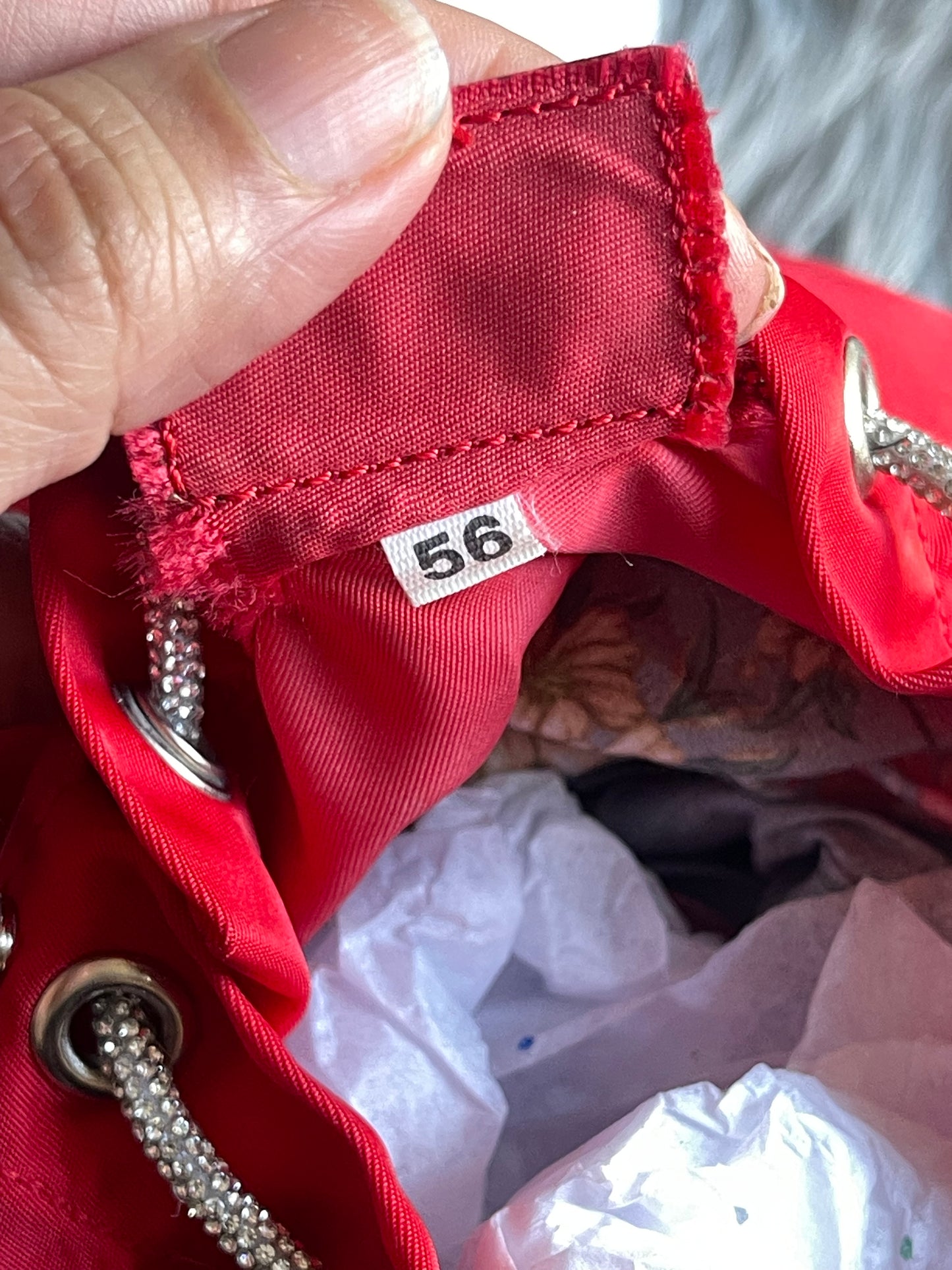 Authentic Prada nylon drawstring bag