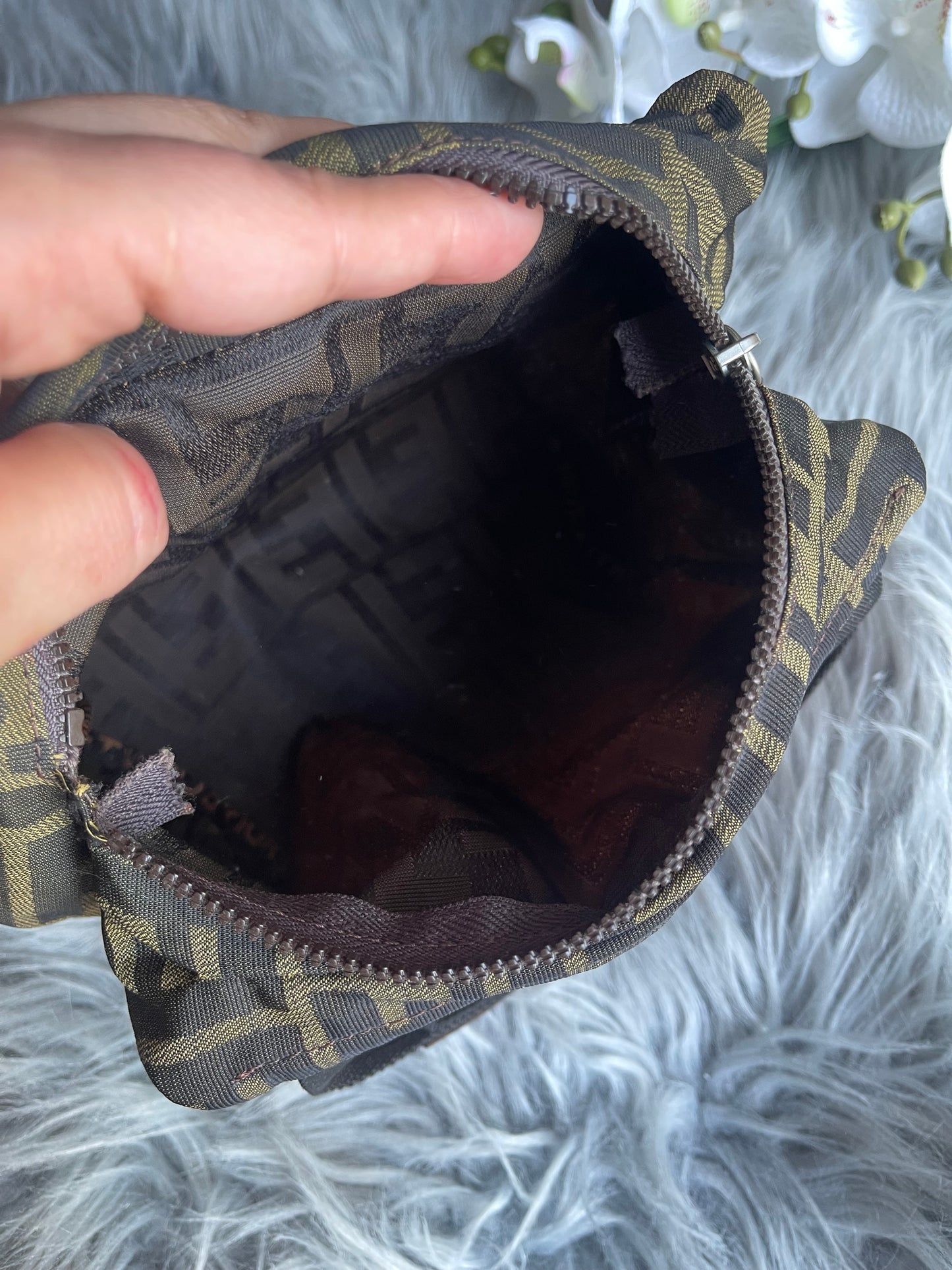 Authentic fendi vintage mini  satchel bag